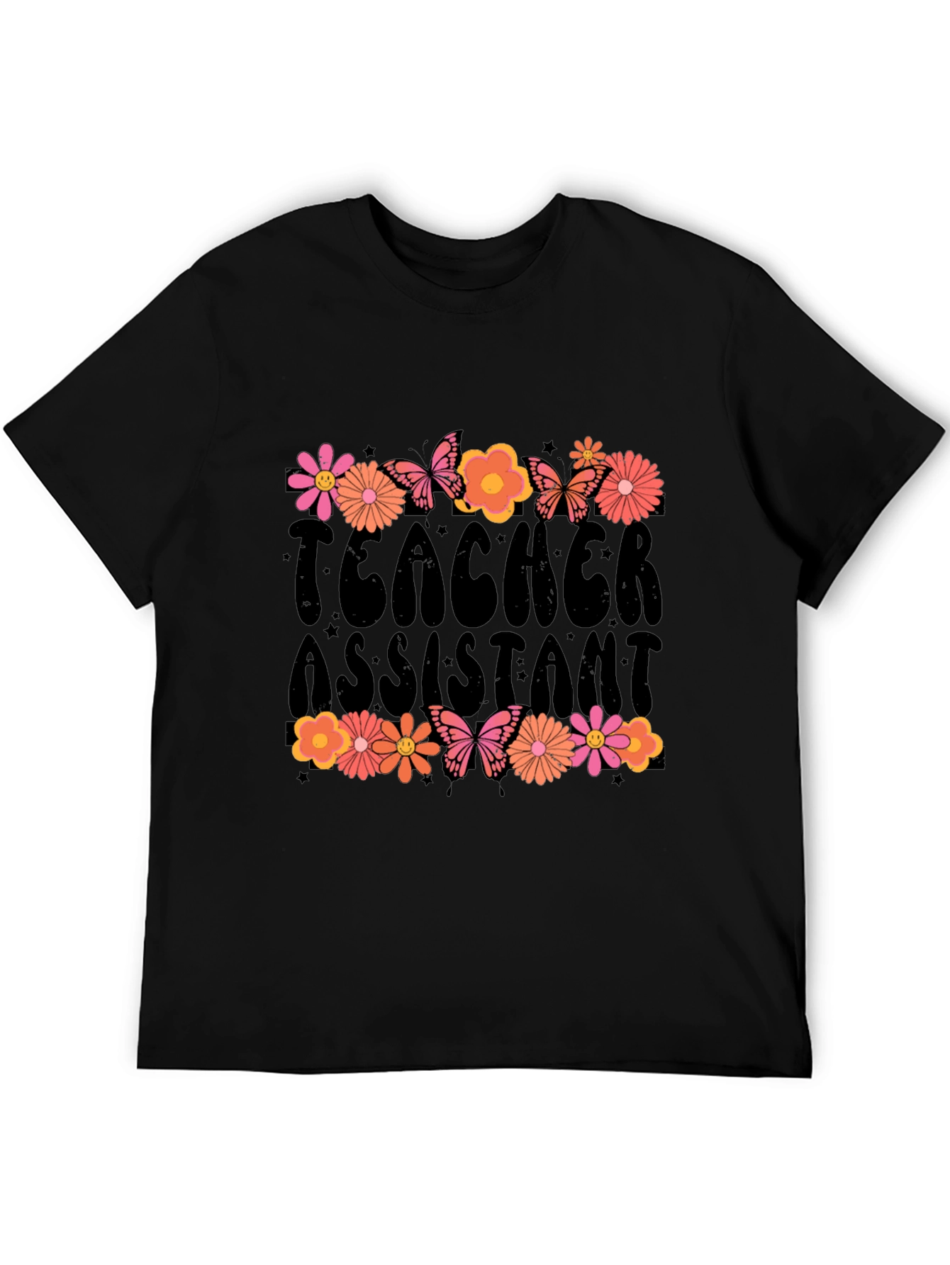 Teacher Assistant Floral T-Shirt