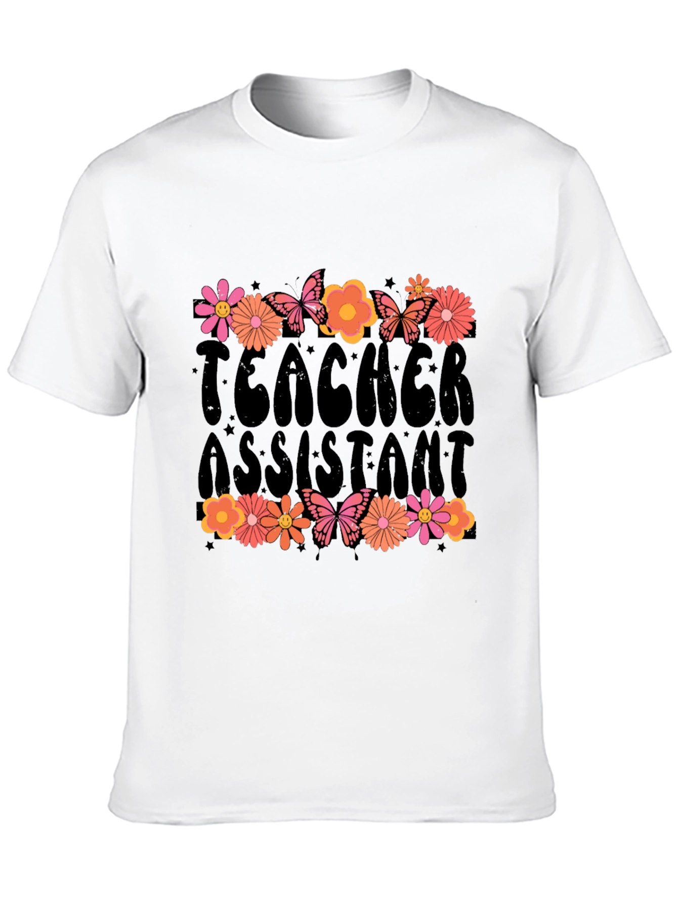 Teacher Assistant Floral T-Shirt