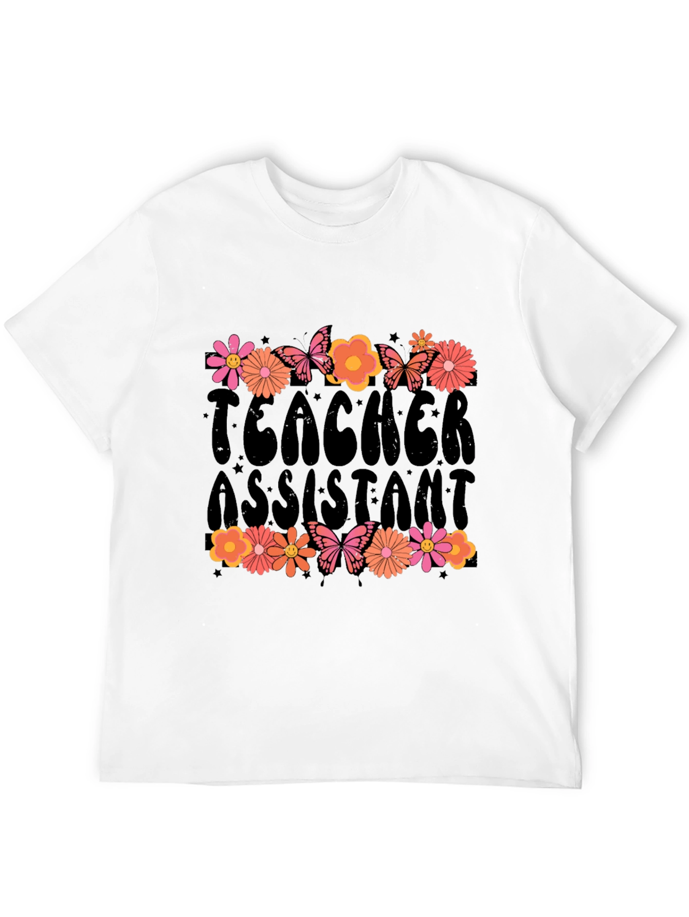 Teacher Assistant Floral T-Shirt
