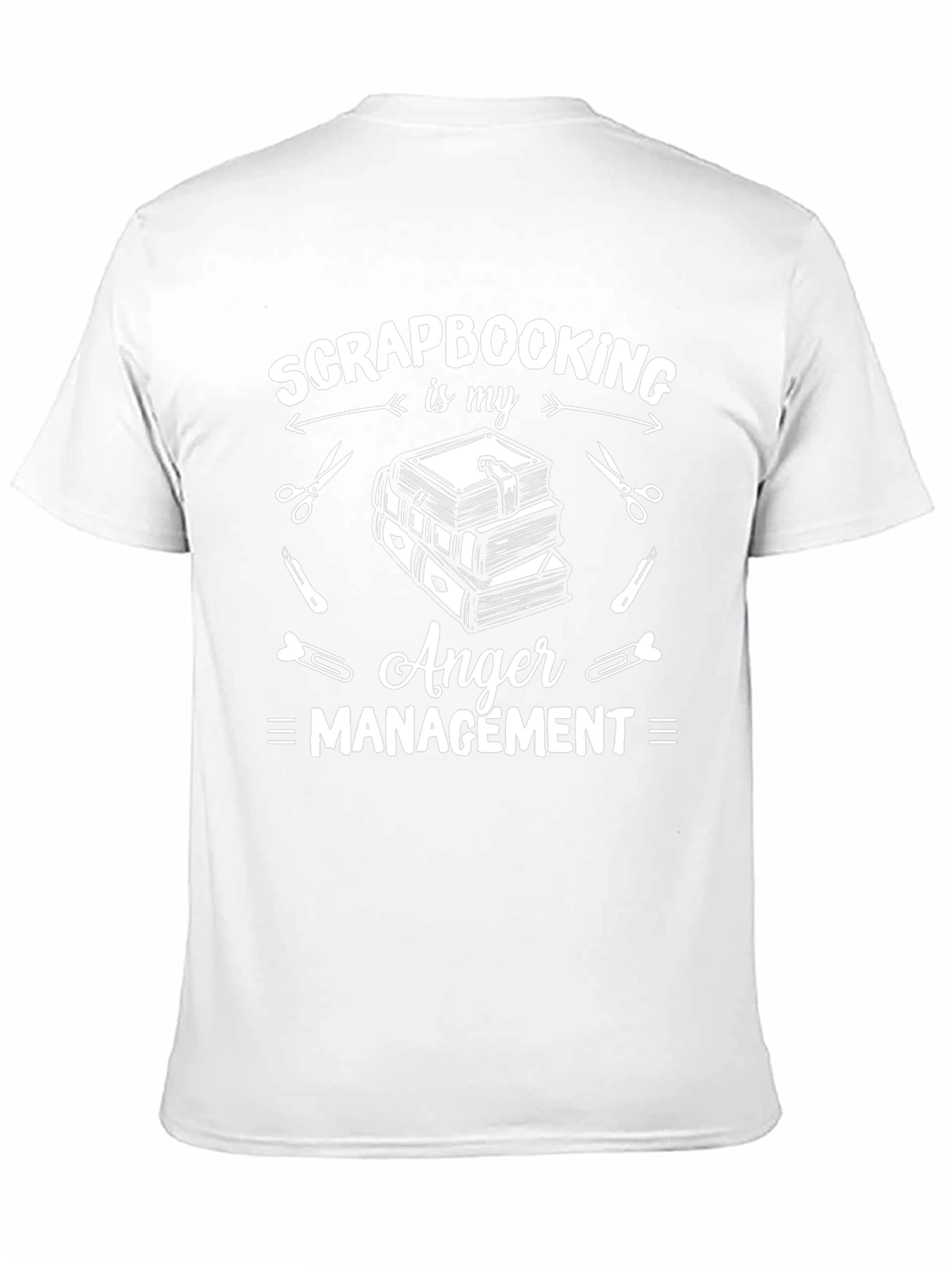 Scrapbooking Anger Management Black T-Shirt