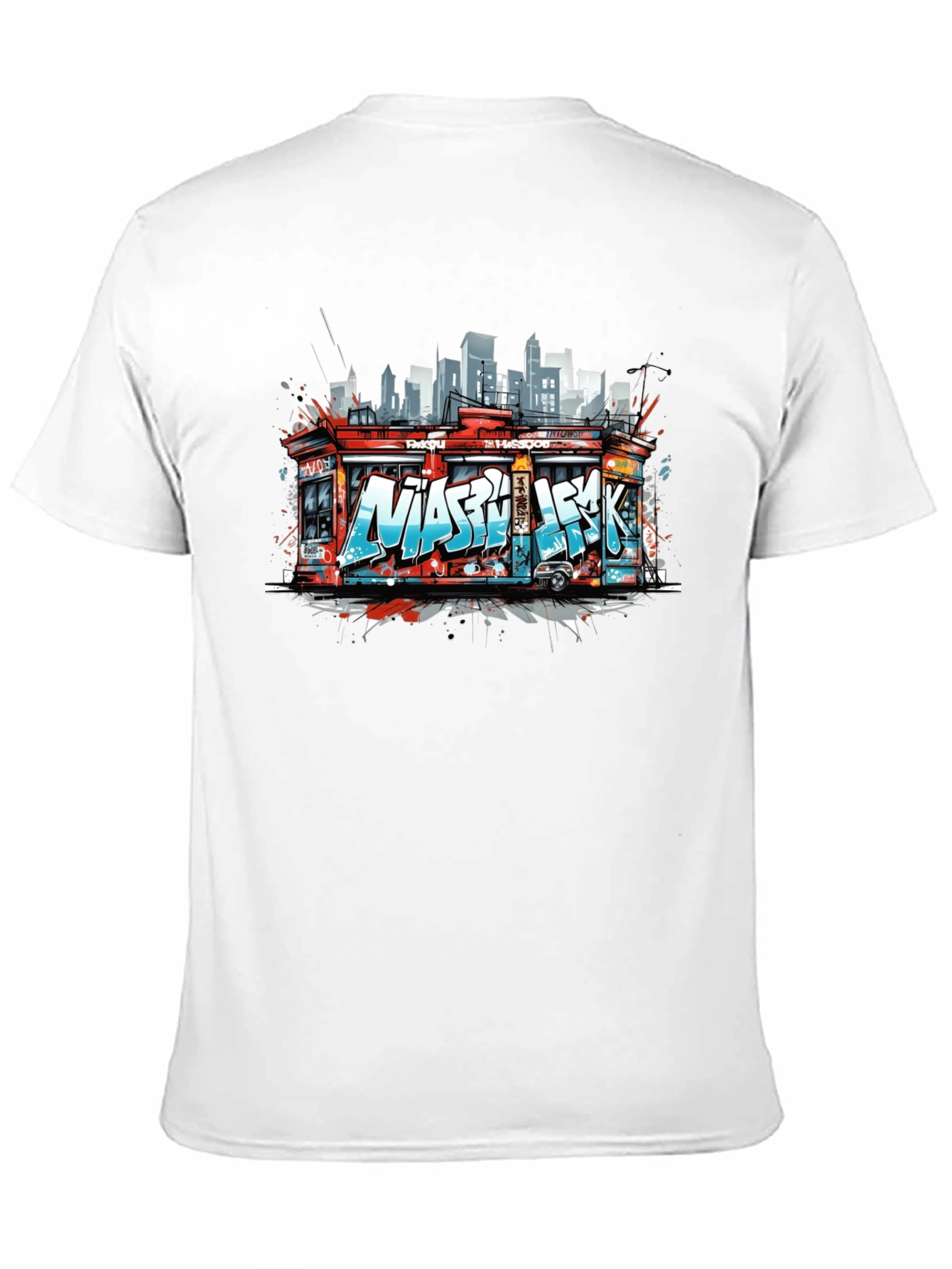 Urban Graffiti T-Shirt - Cityscape Bodega Design