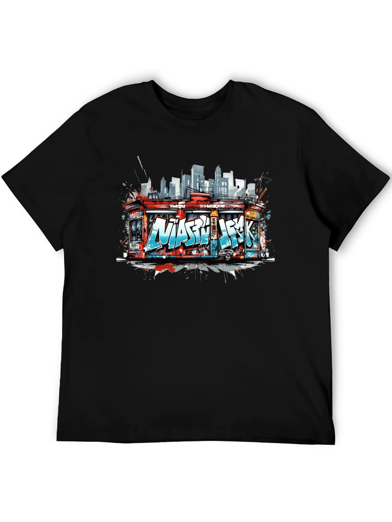 Urban Graffiti T-Shirt - Cityscape Bodega Design