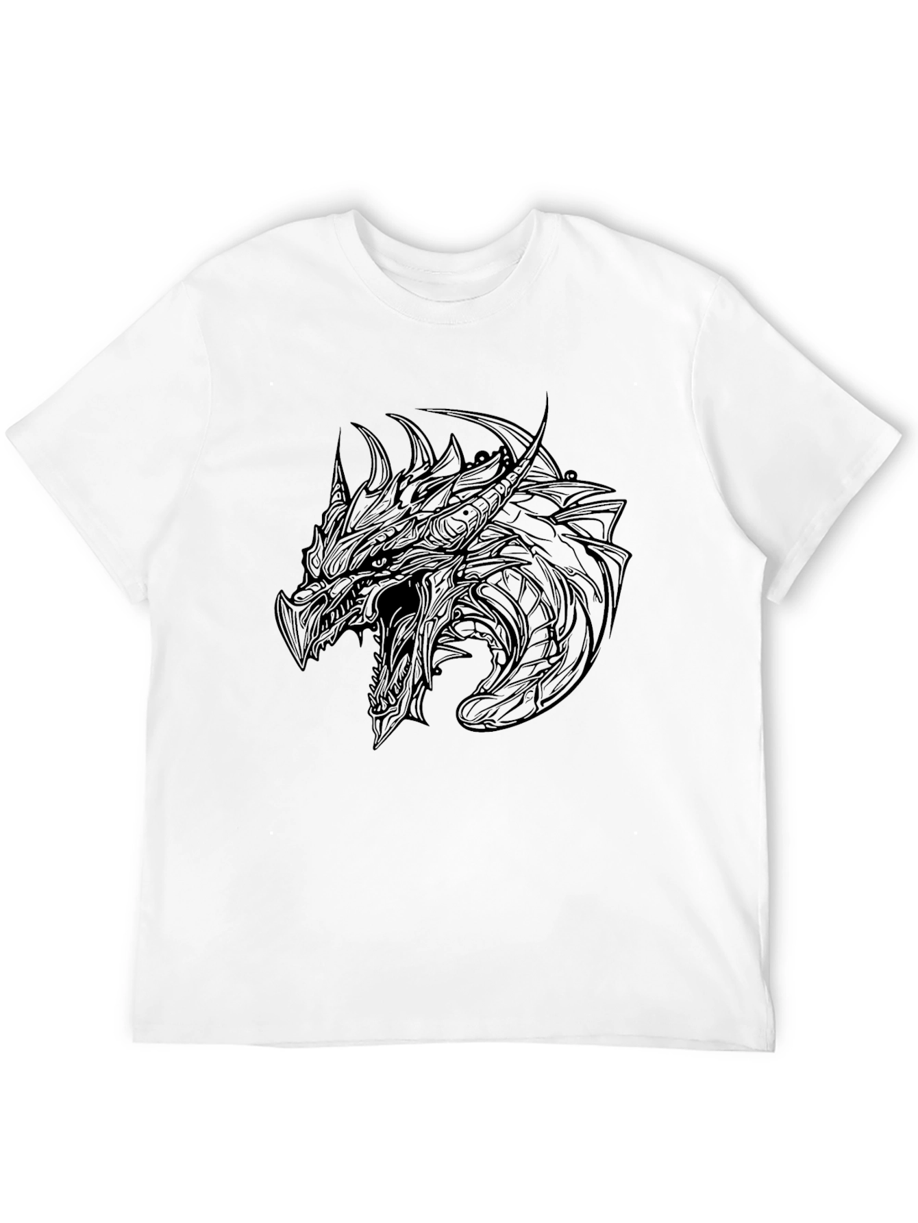 Dragon Graphic Black T-Shirt - Fantasy Tee