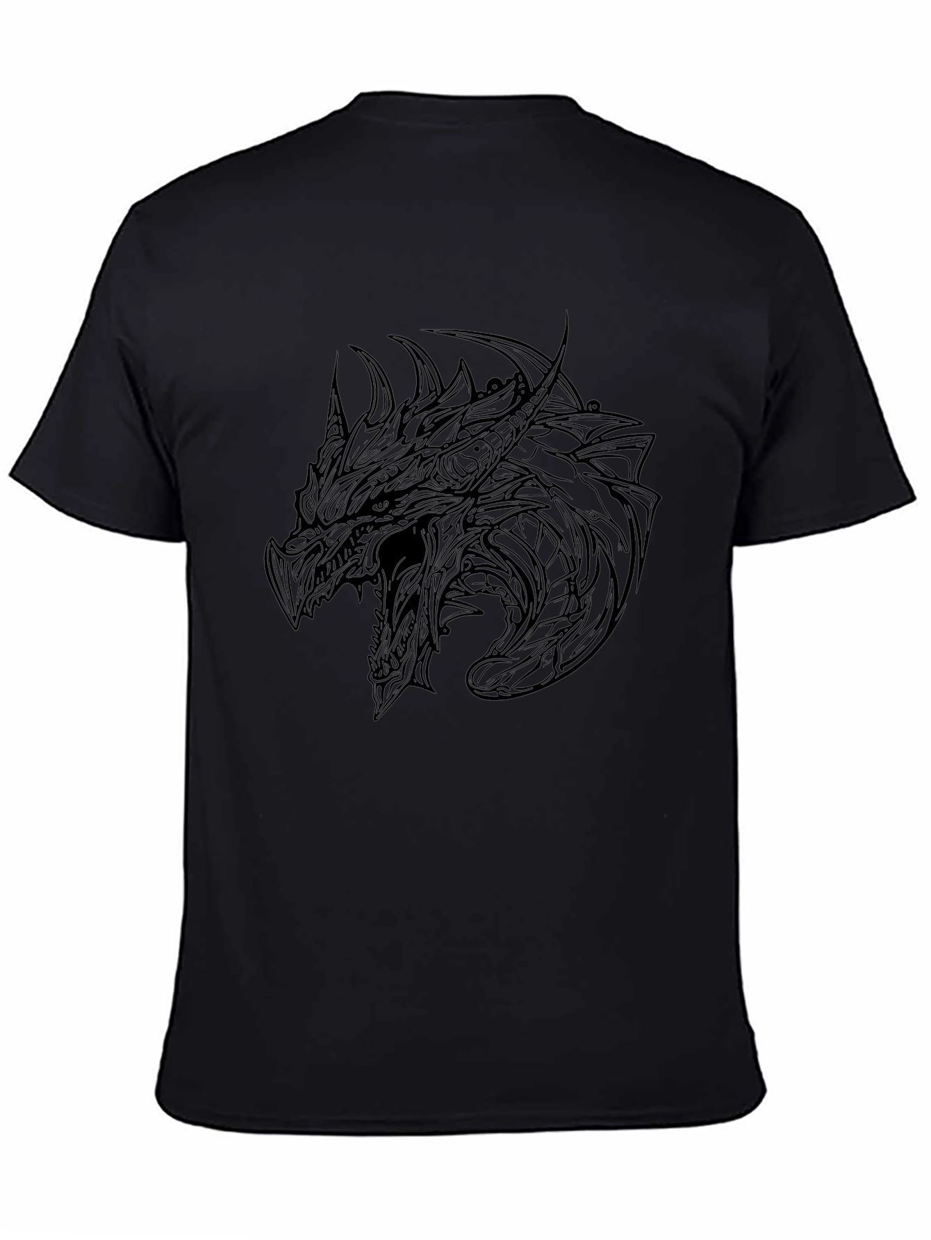 Dragon Graphic Black T-Shirt - Fantasy Tee