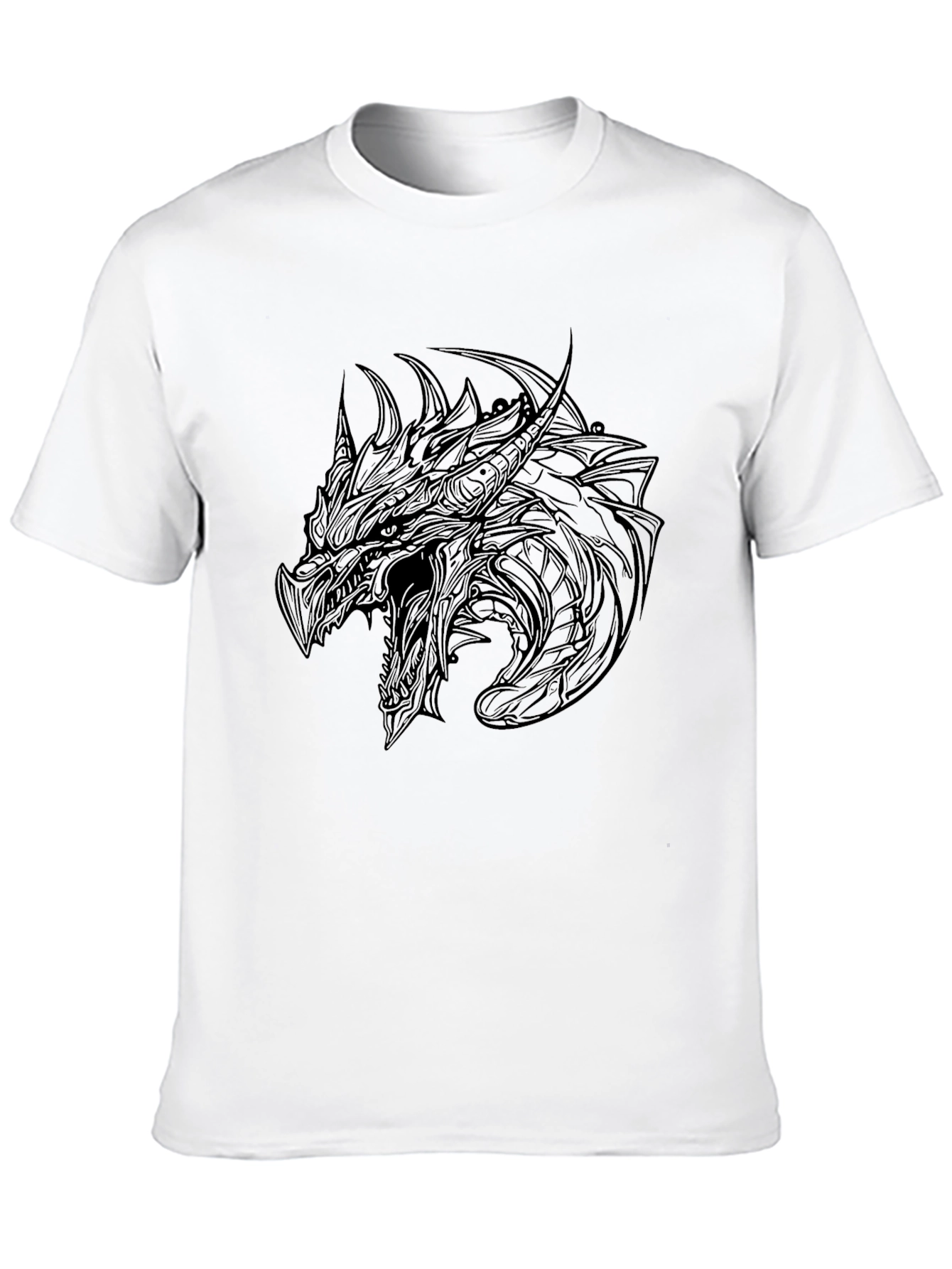 Dragon Graphic Black T-Shirt - Fantasy Tee