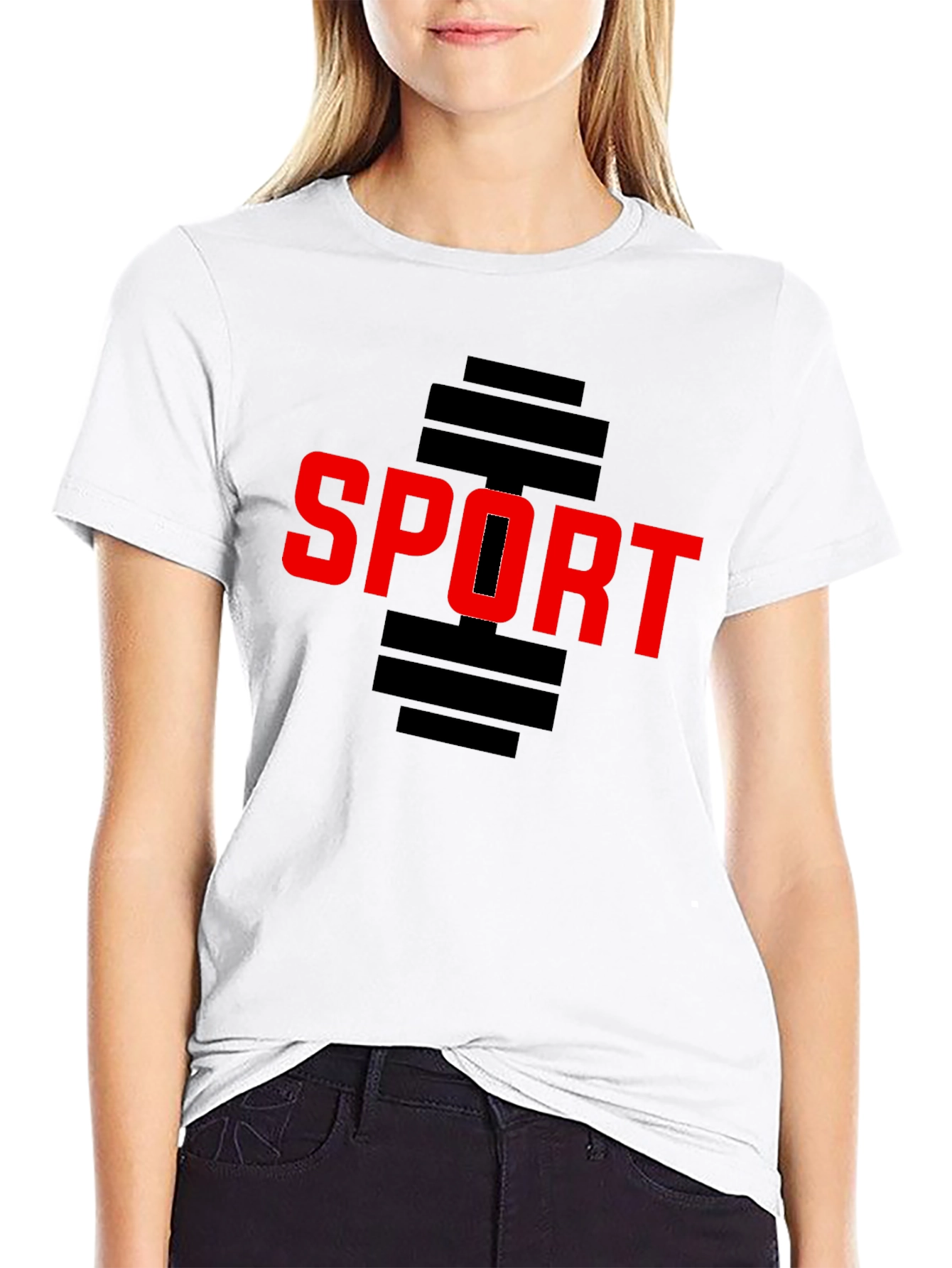 Sport Graphic Black T-Shirt