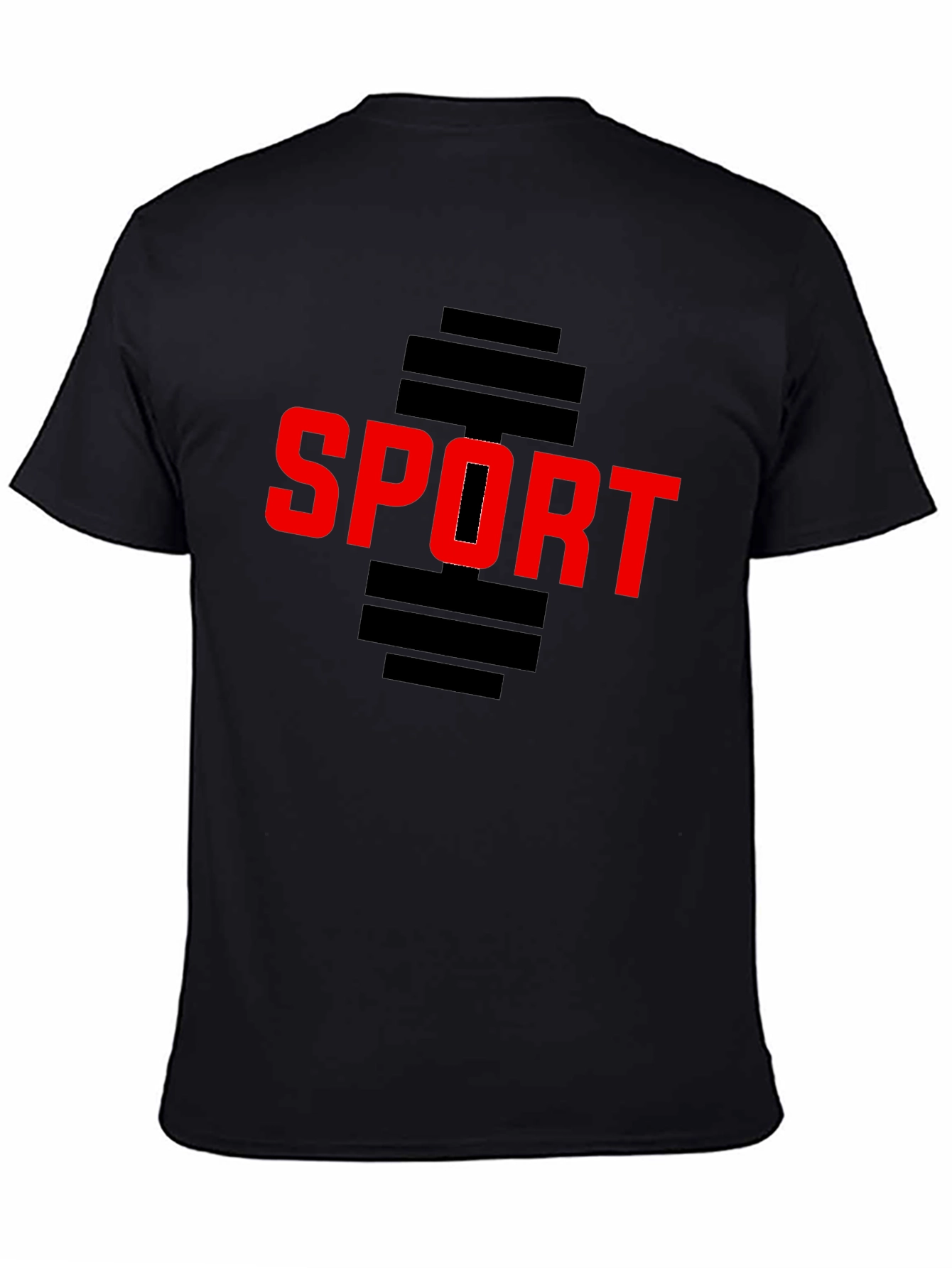 Sport Graphic Black T-Shirt
