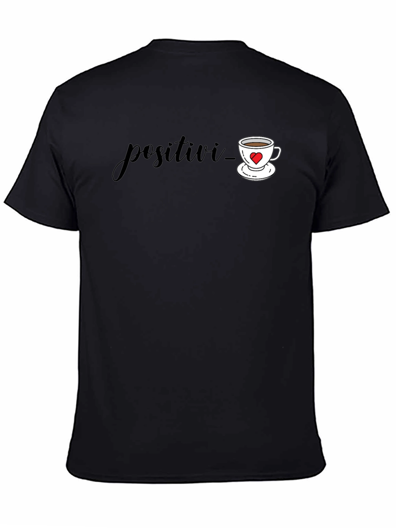 Positive Vibes Black Graphic Tee