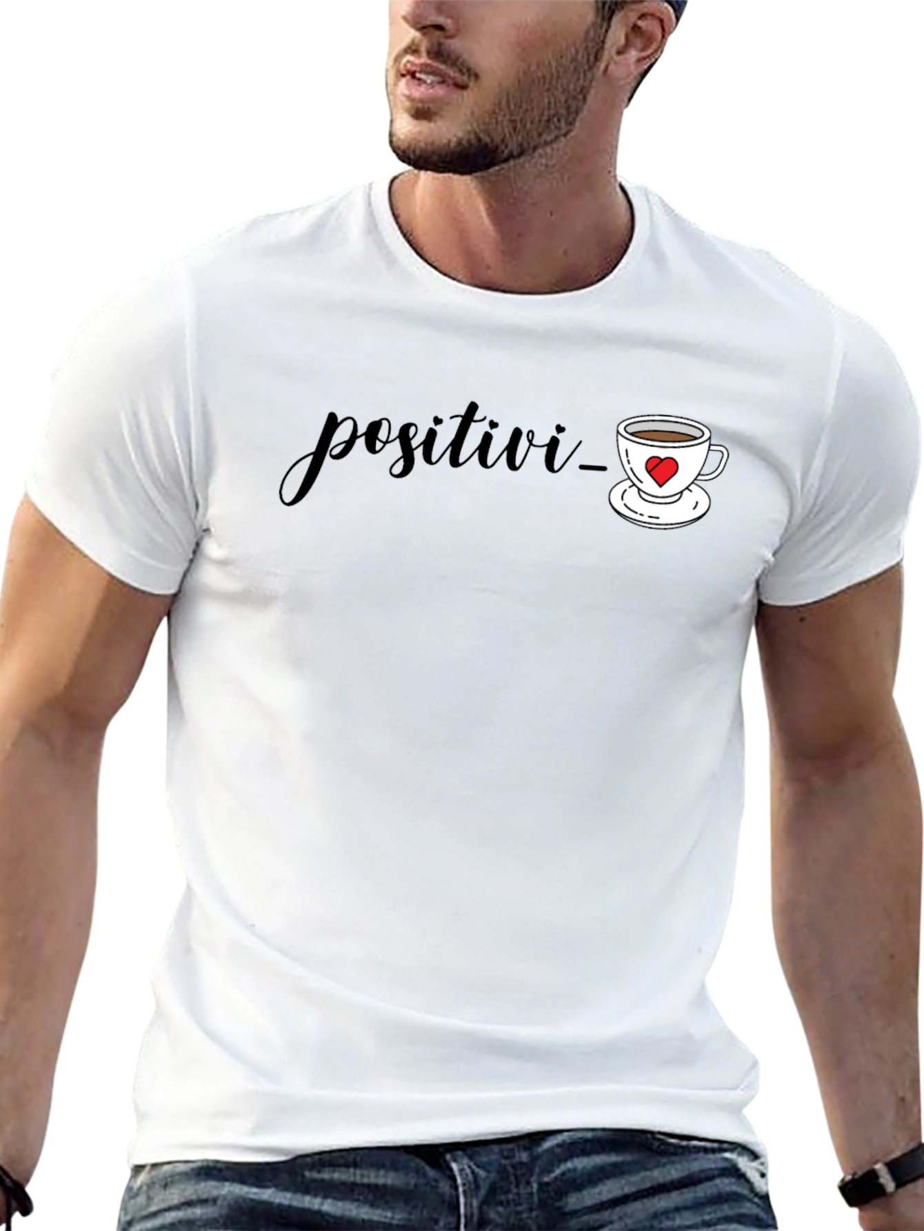 Positive Vibes Black Graphic Tee