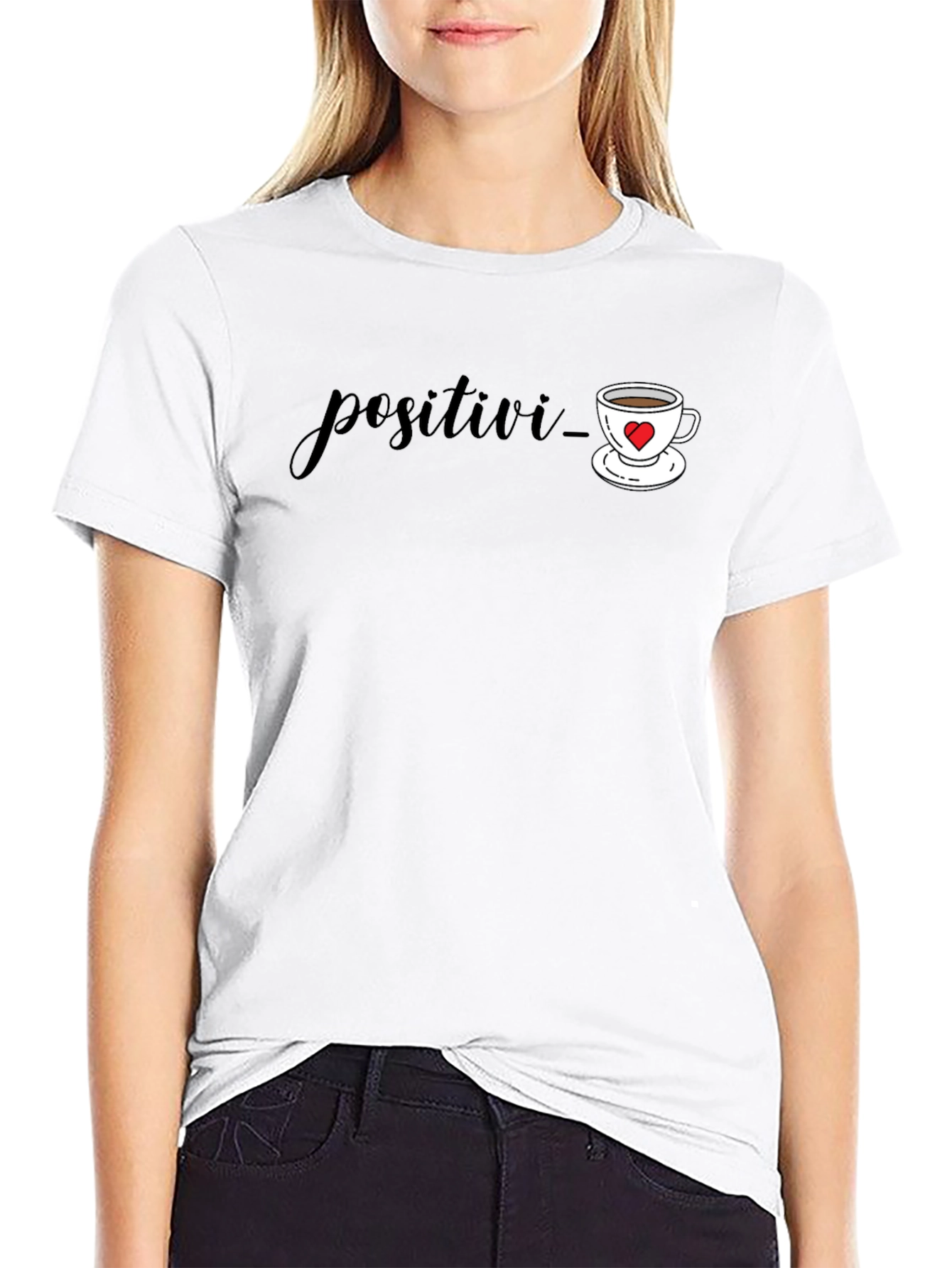 Positive Vibes Black Graphic Tee