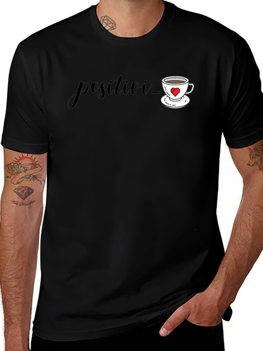 Positive Vibes Black Graphic Tee