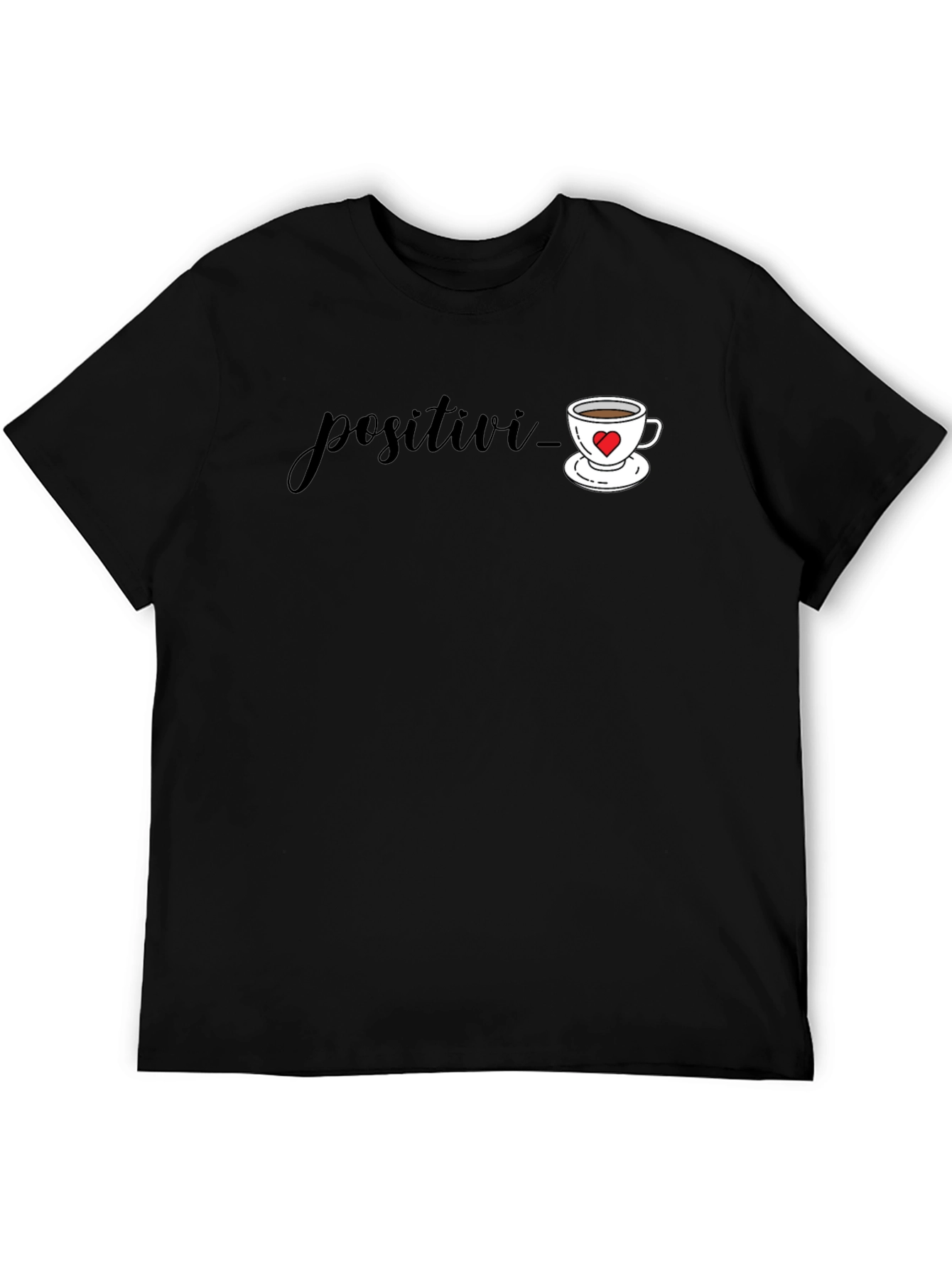 Positive Vibes Black Graphic Tee