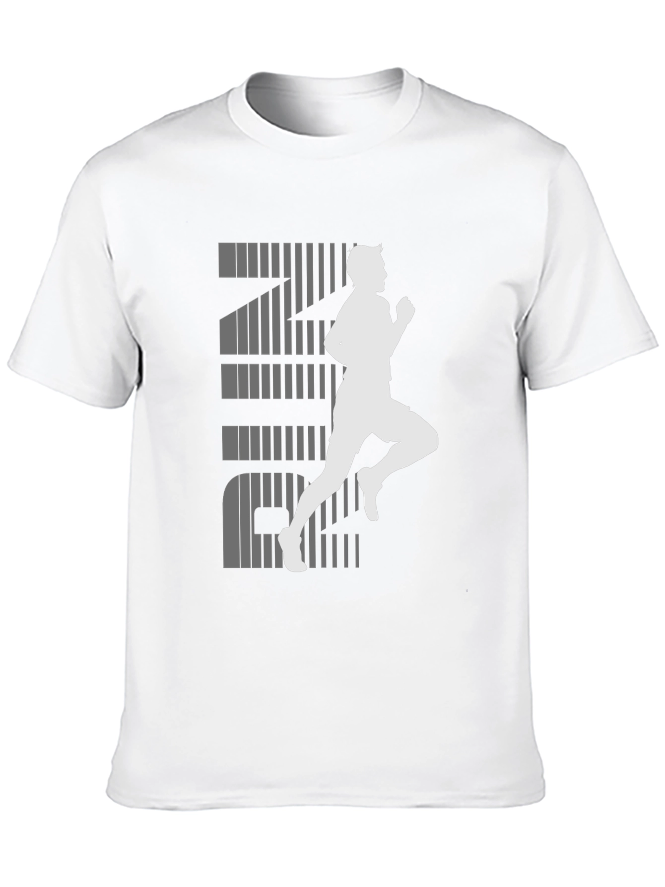 Mens Black RUN Graphic Tee