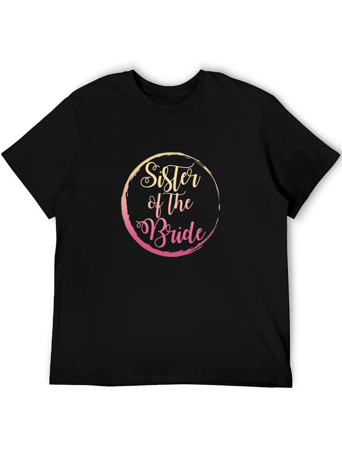 Sister of the Bride Black T-Shirt