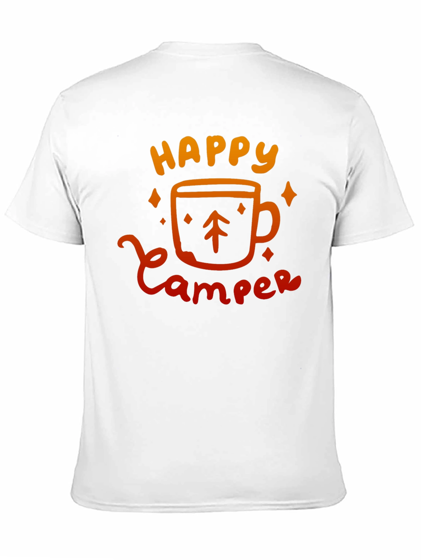 Happy Camper Graphic Tee - Black Camping Shirt