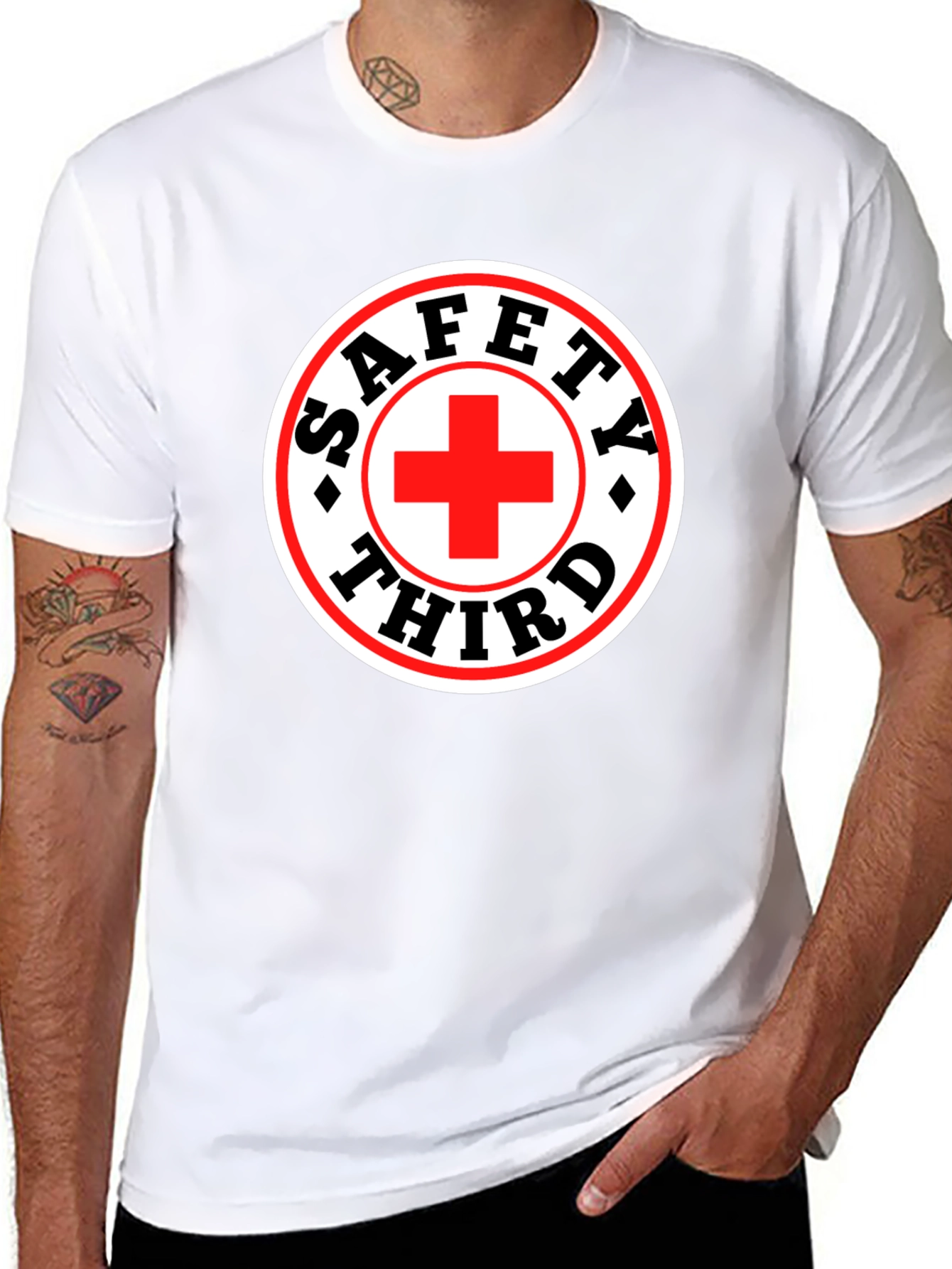 Safety Third T-Shirt - Funny Graphic Tee