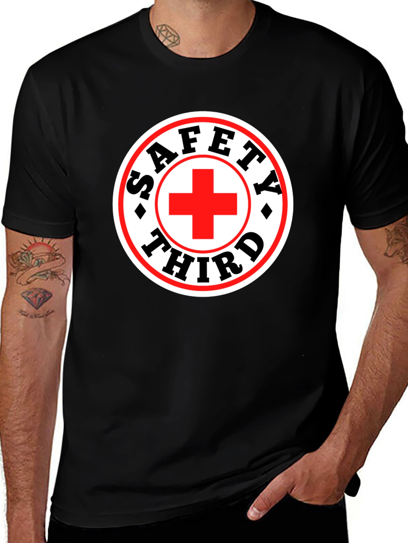 Safety Third T-Shirt - Funny Graphic Tee