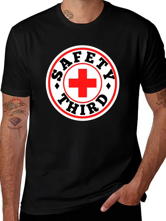 Safety Third T-Shirt - Funny Graphic Tee