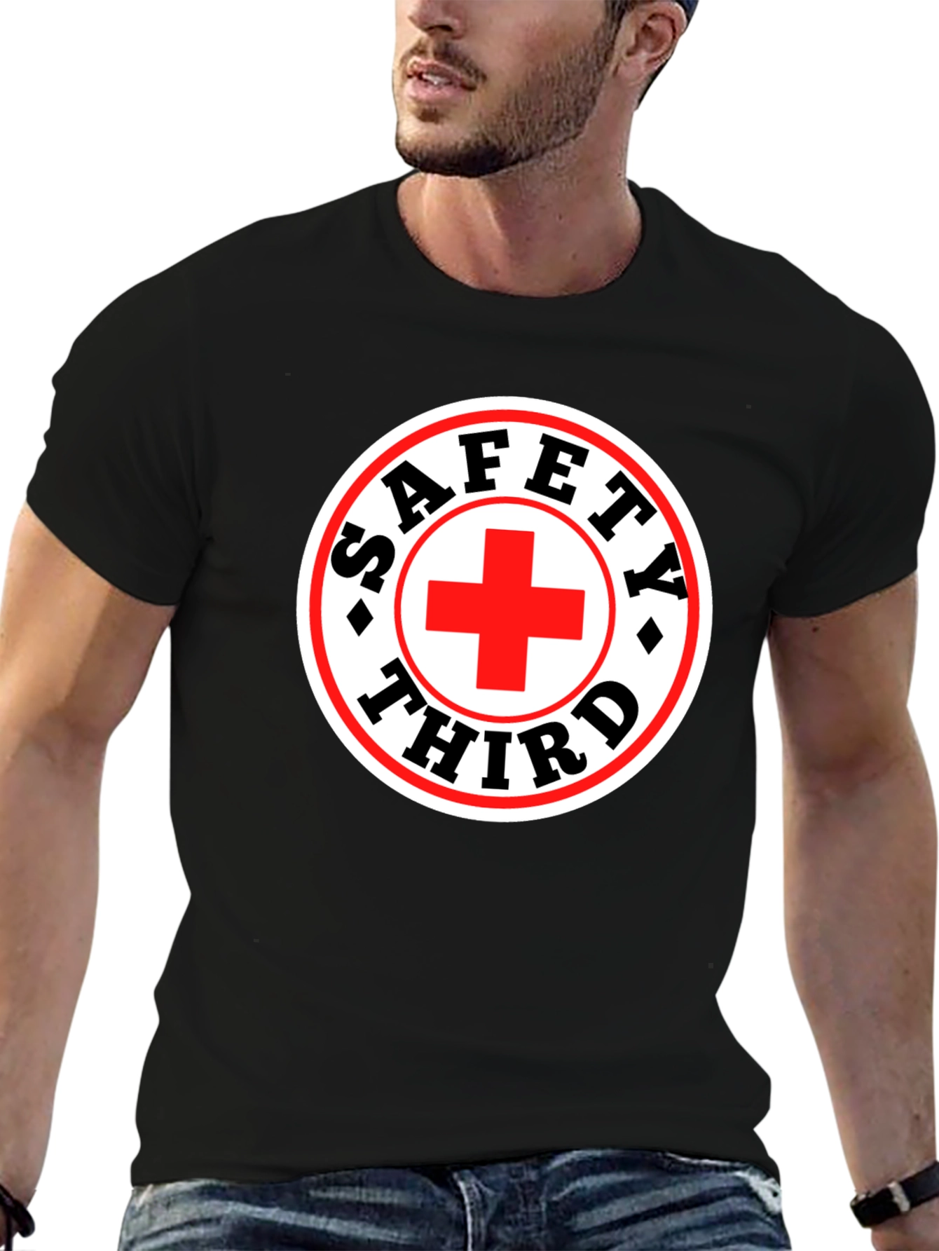 Safety Third T-Shirt - Funny Graphic Tee