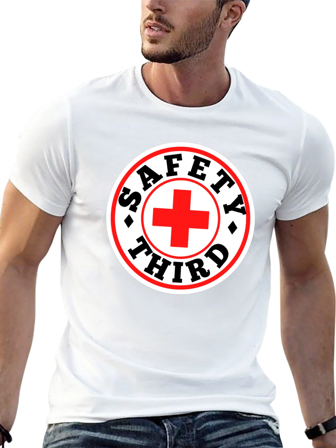 Safety Third T-Shirt - Funny Graphic Tee