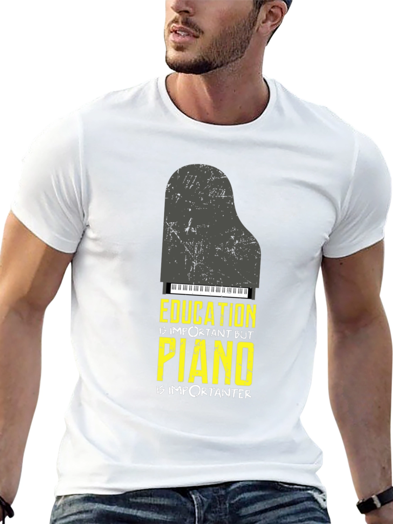 Education Piano T-Shirt - Music Lover Tee