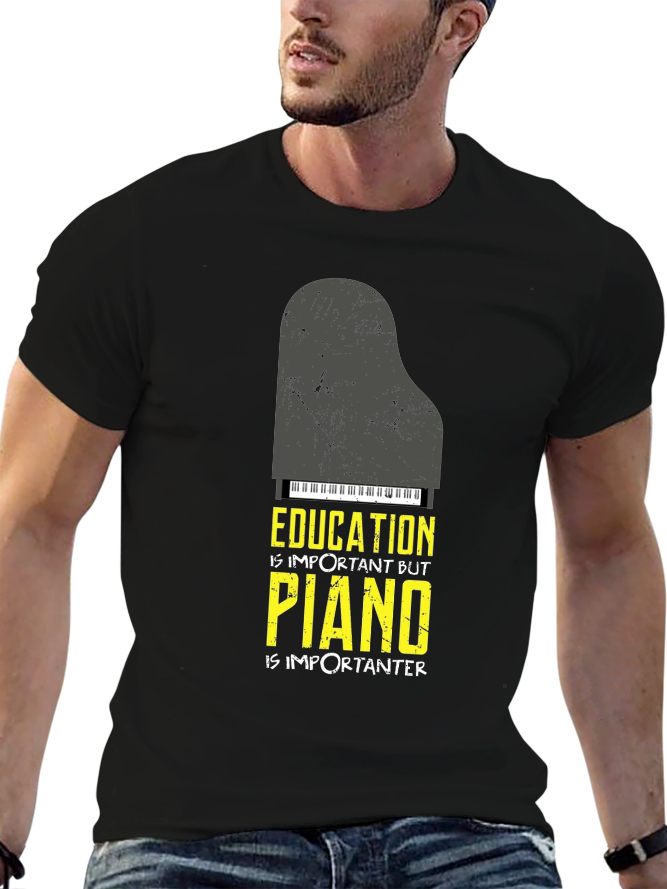 Education Piano T-Shirt - Music Lover Tee