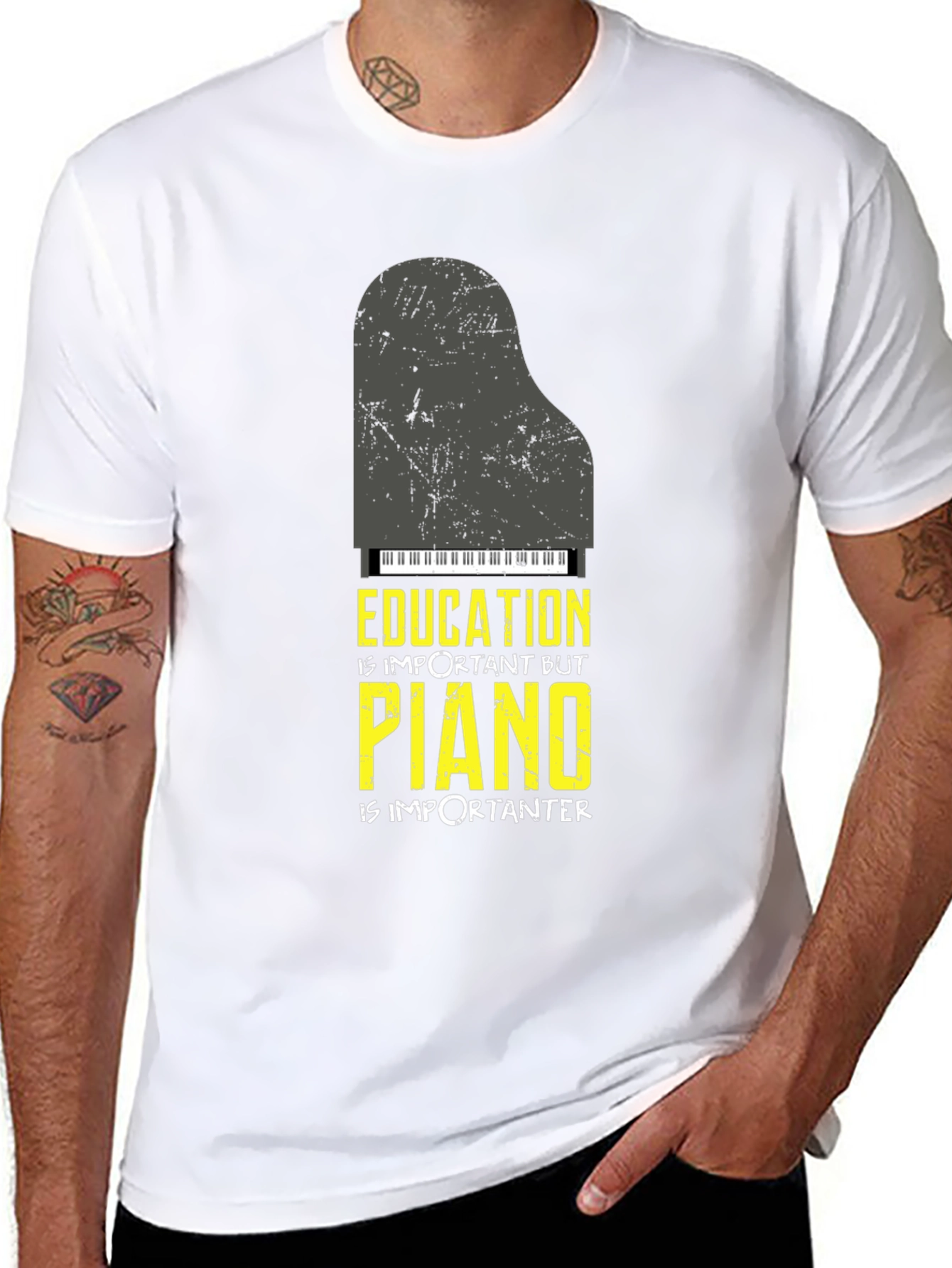 Education Piano T-Shirt - Music Lover Tee
