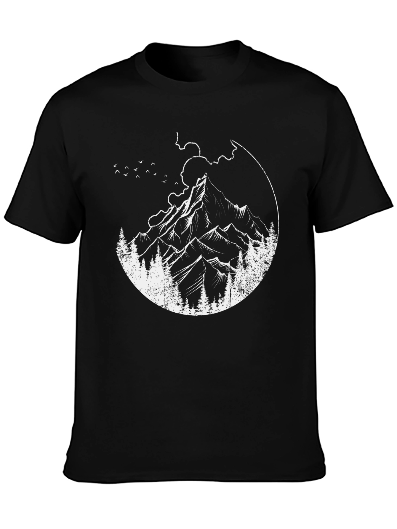 Mountain Graphic Black T-Shirt