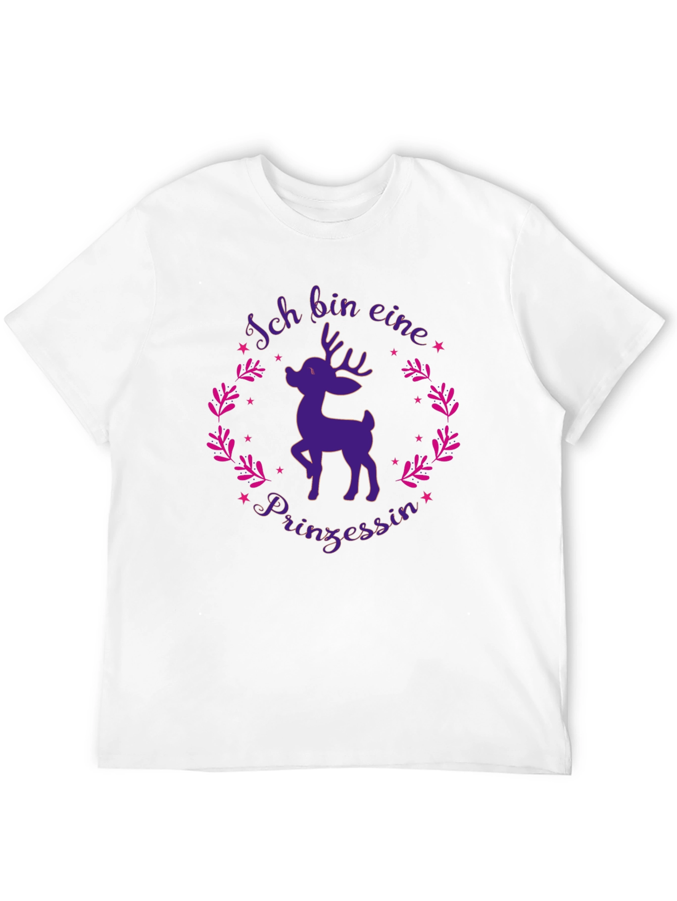 Ich Bin Eine Prinzessin Reindeer Graphic Tee