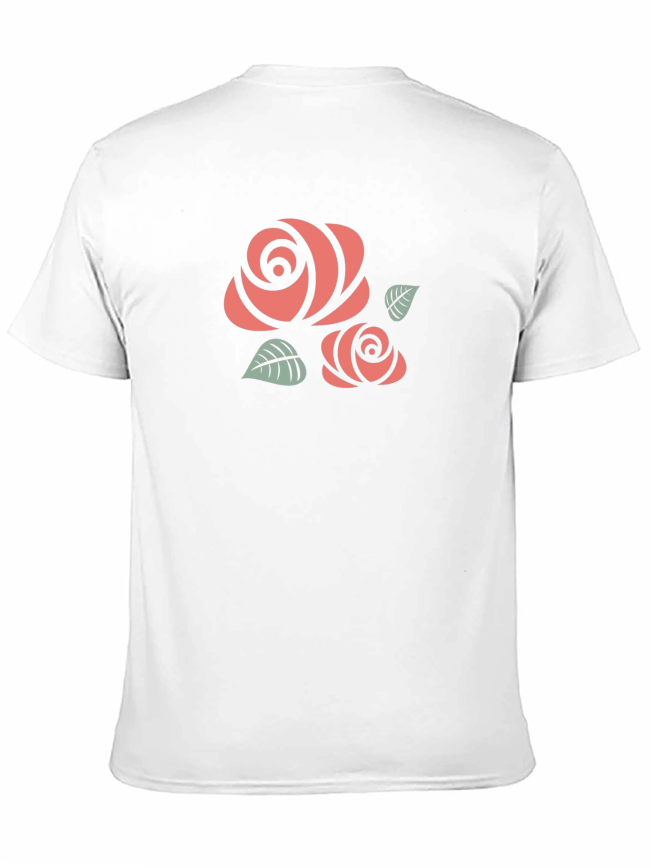 Floral Rose Graphic Tee - Black