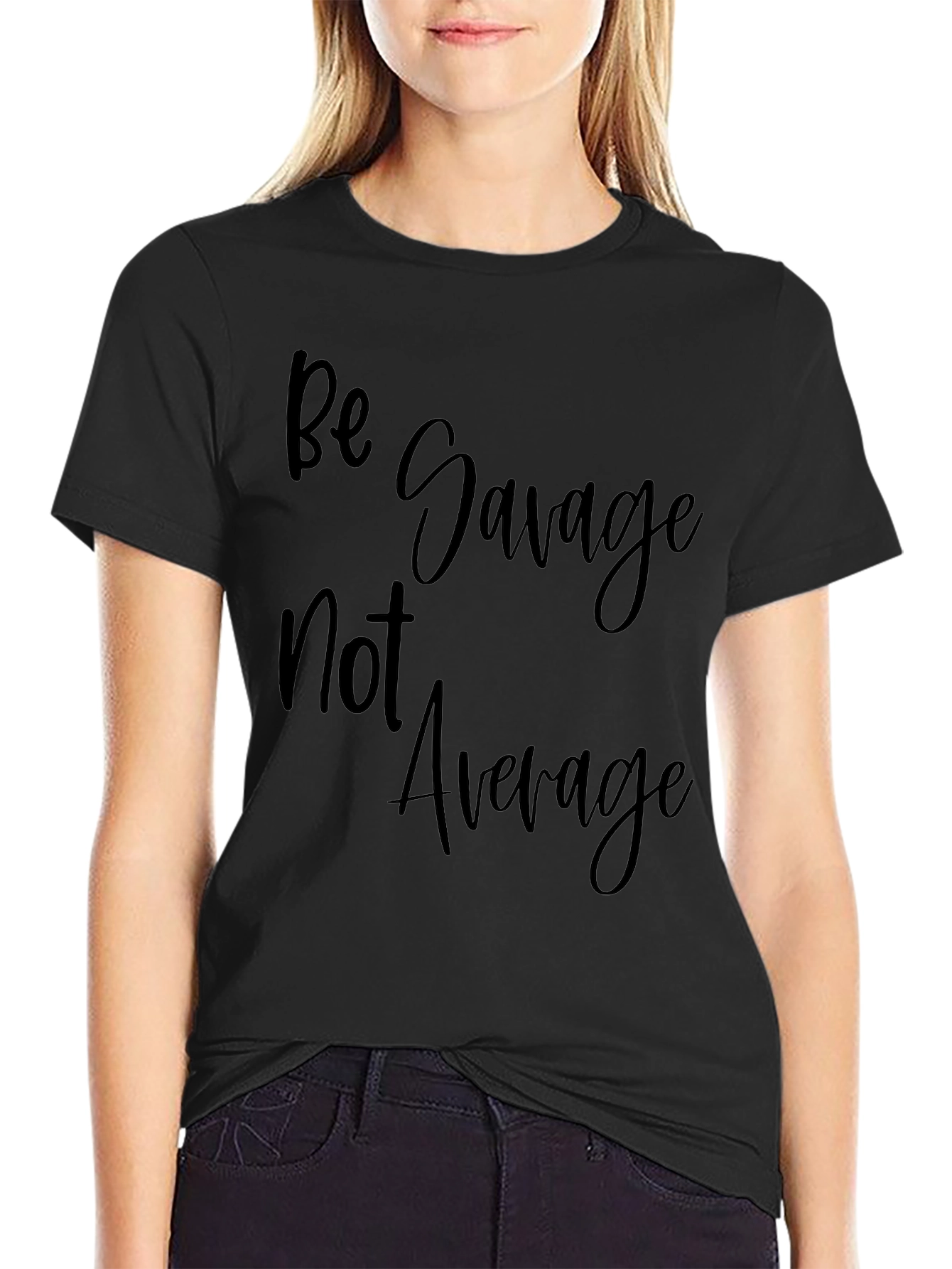 Be Savage Tee: Cool Black Graphic T-Shirt