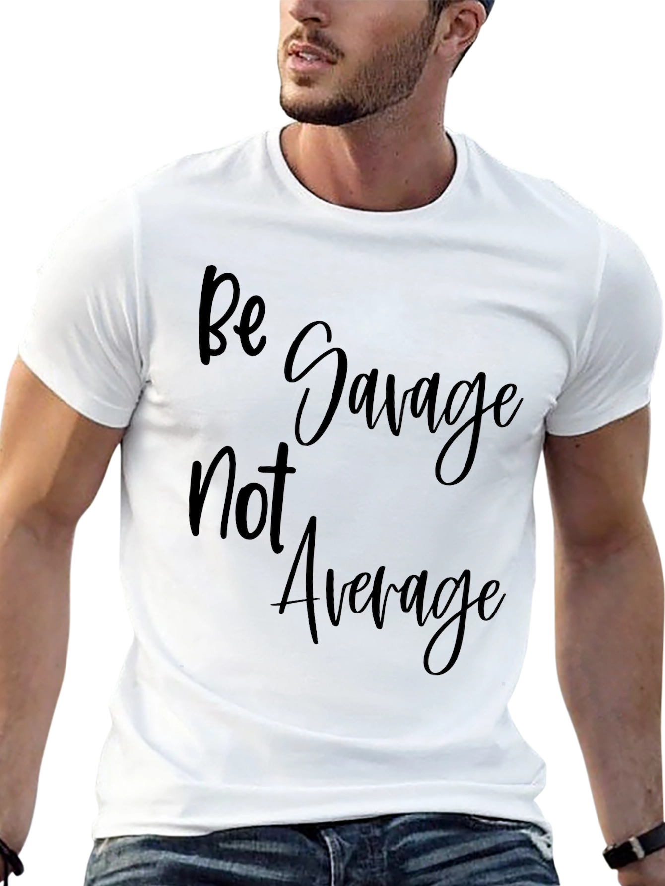 Be Savage Tee: Cool Black Graphic T-Shirt