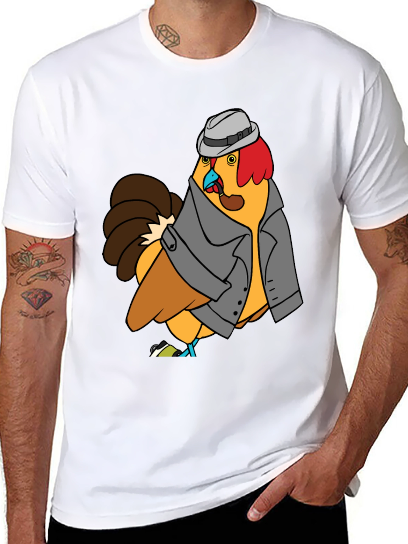Detective Chicken Graphic Tee