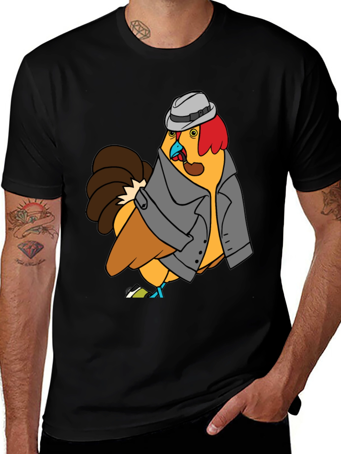 Detective Chicken Graphic Tee