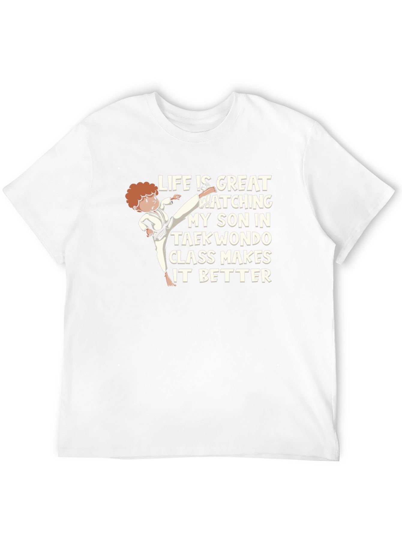 Taekwondo Dad T-Shirt - Proud Son Support