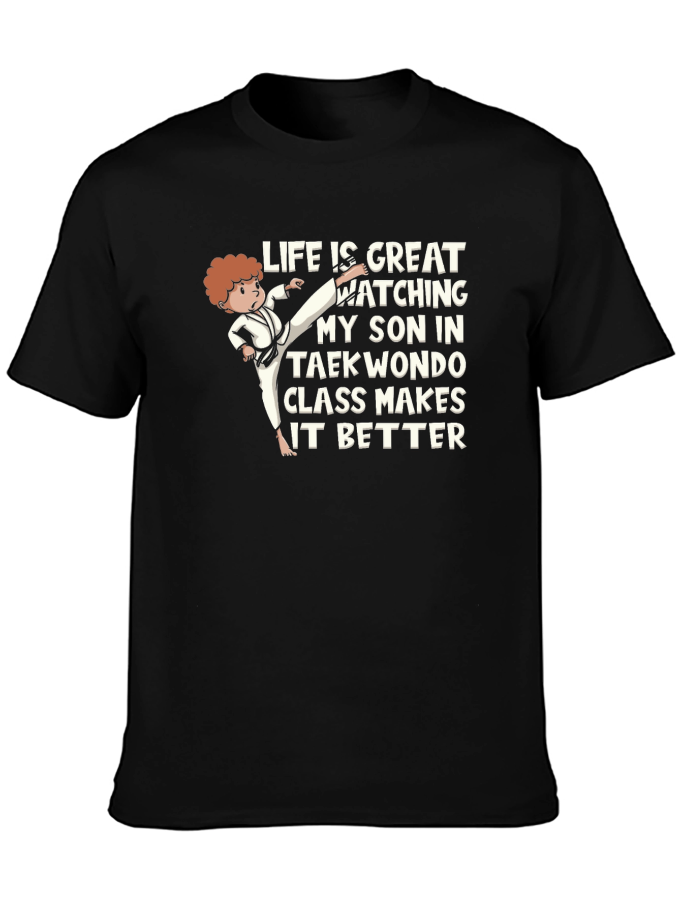 Taekwondo Dad T-Shirt - Proud Son Support
