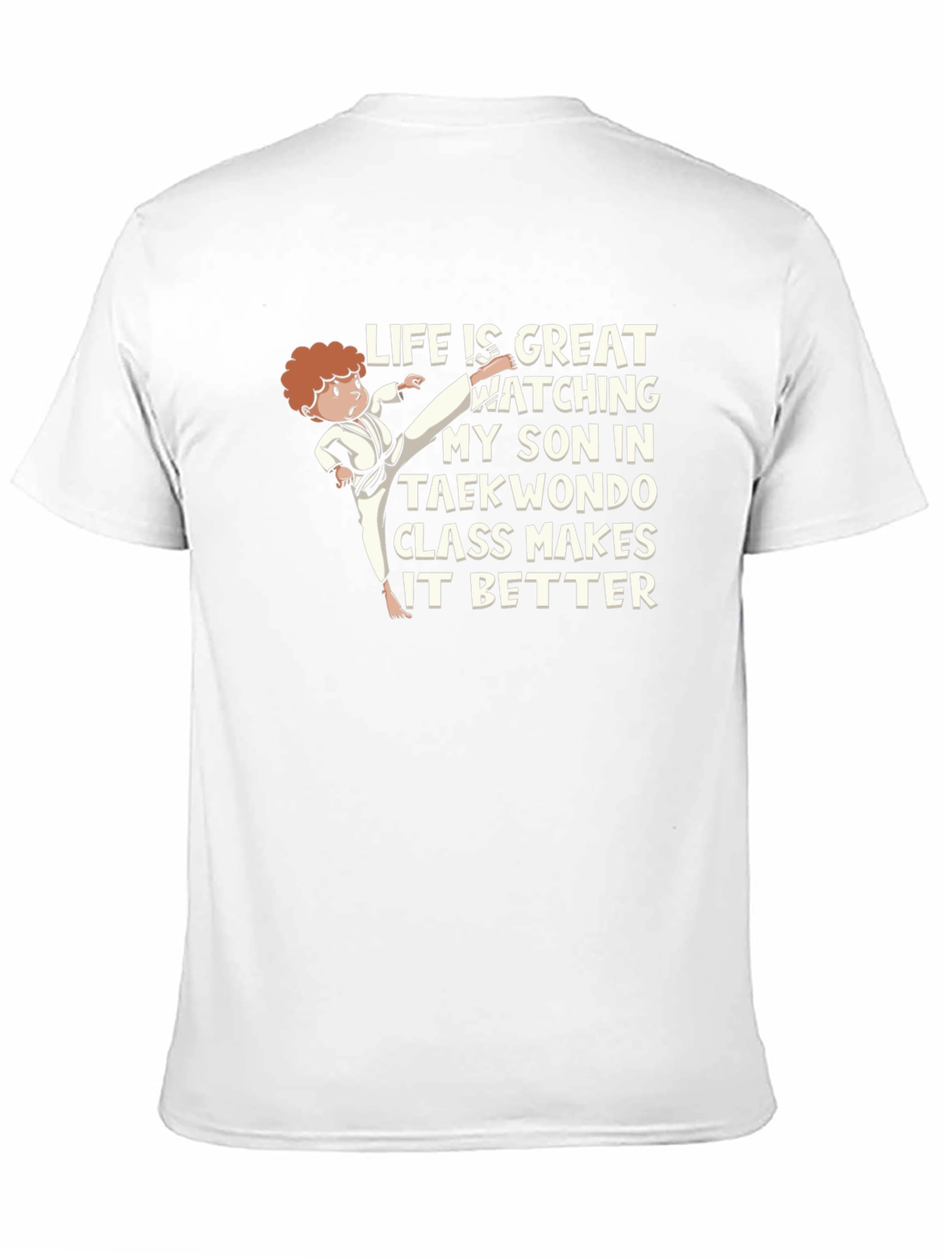 Taekwondo Dad T-Shirt - Proud Son Support