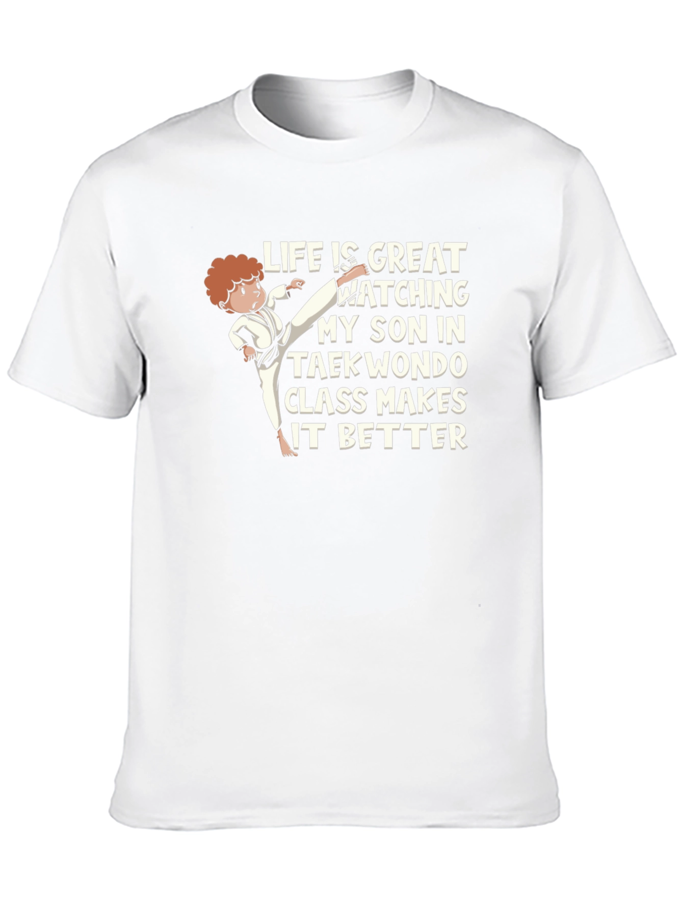 Taekwondo Dad T-Shirt - Proud Son Support