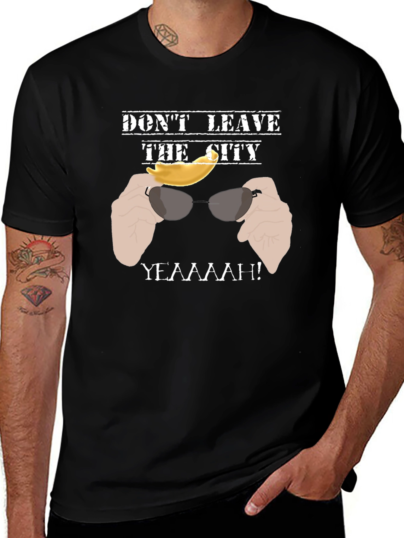 Dont Leave the City T-Shirt - Funny Graphic Tee