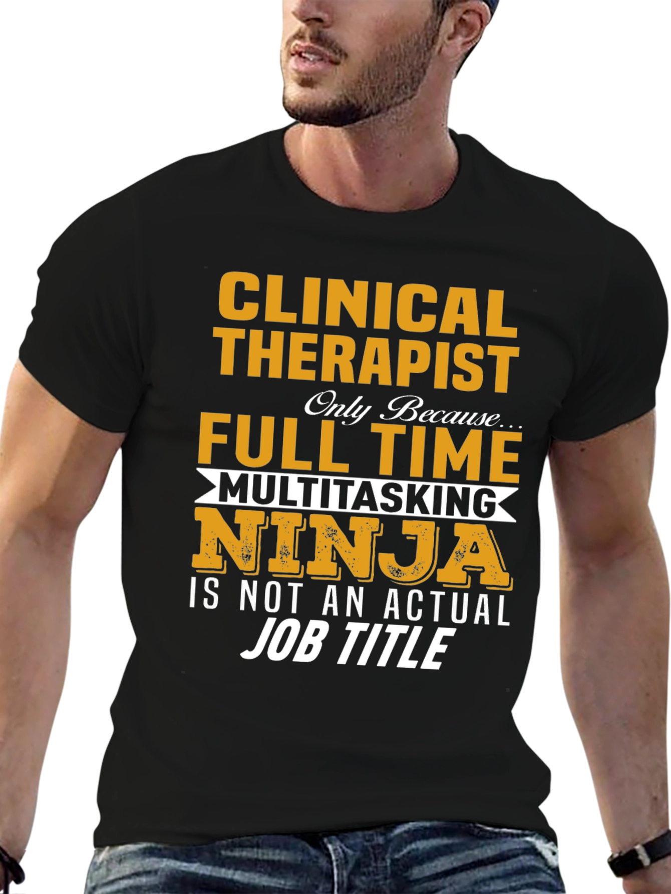 Clinical Therapist Full Time Ninja T-Shirt