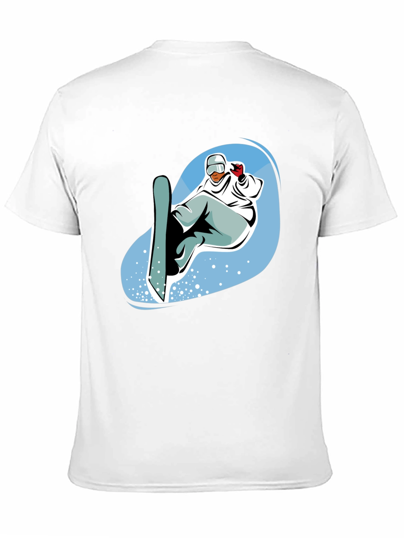 Mens Black Snowboard Graphic Tee