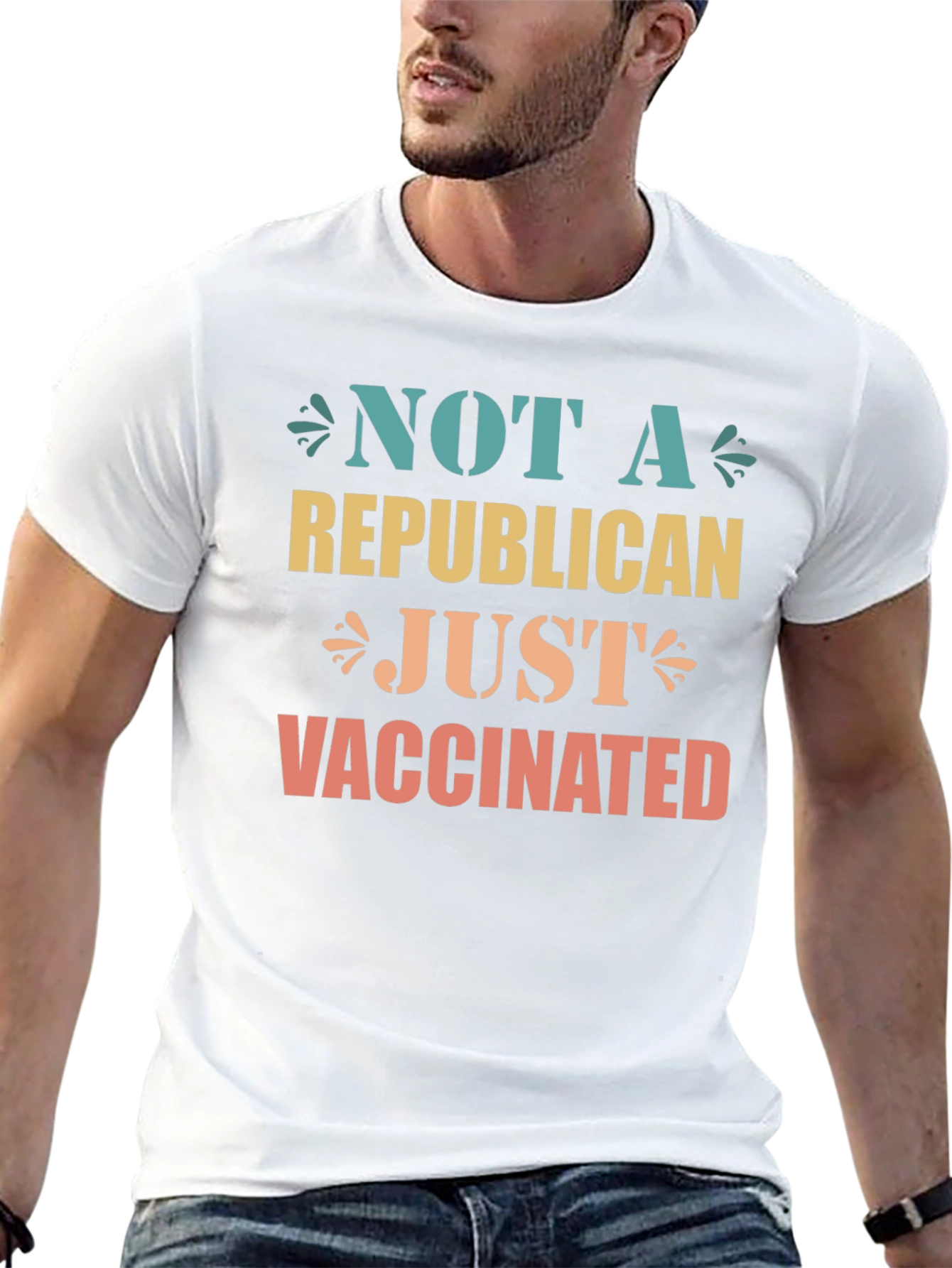 Not A Republican Just Vaccinated Graphic Tee