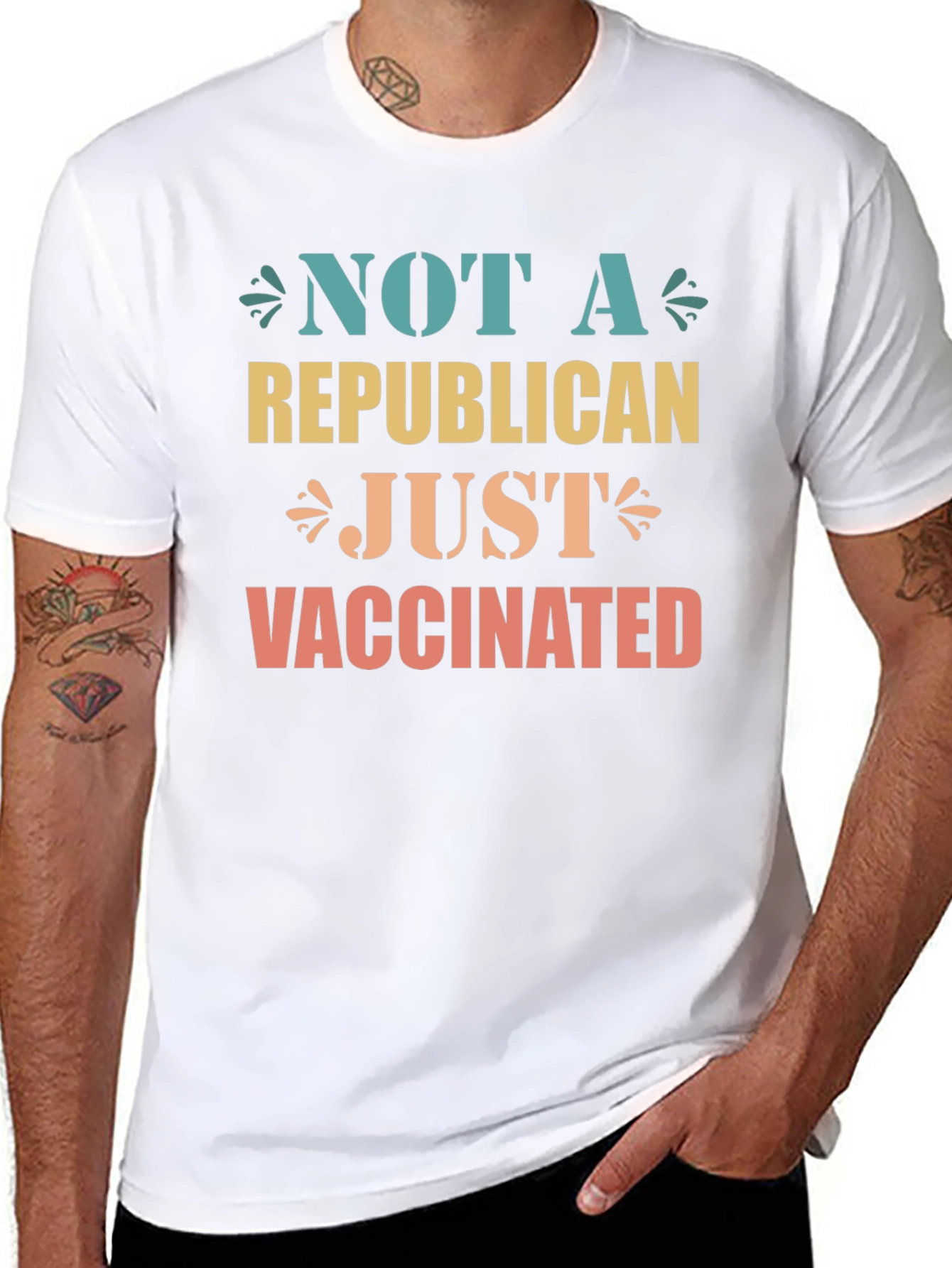 Not A Republican Just Vaccinated Graphic Tee