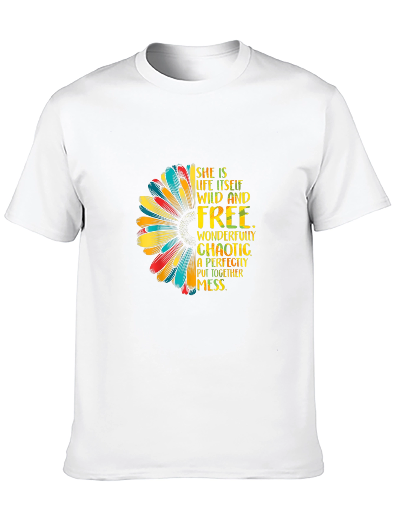 Wild & Free Sunflower Graphic Tee - Black