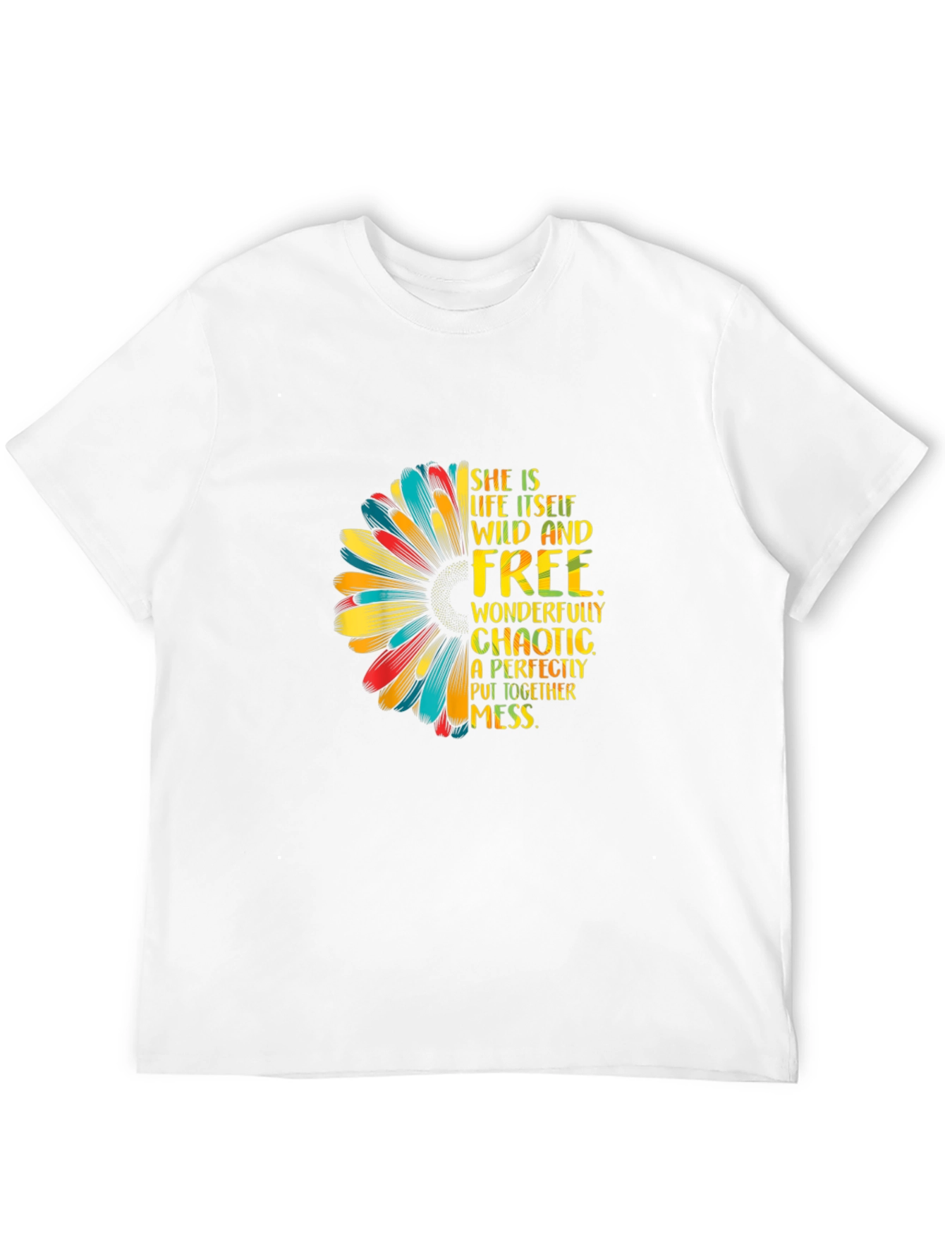 Wild & Free Sunflower Graphic Tee - Black