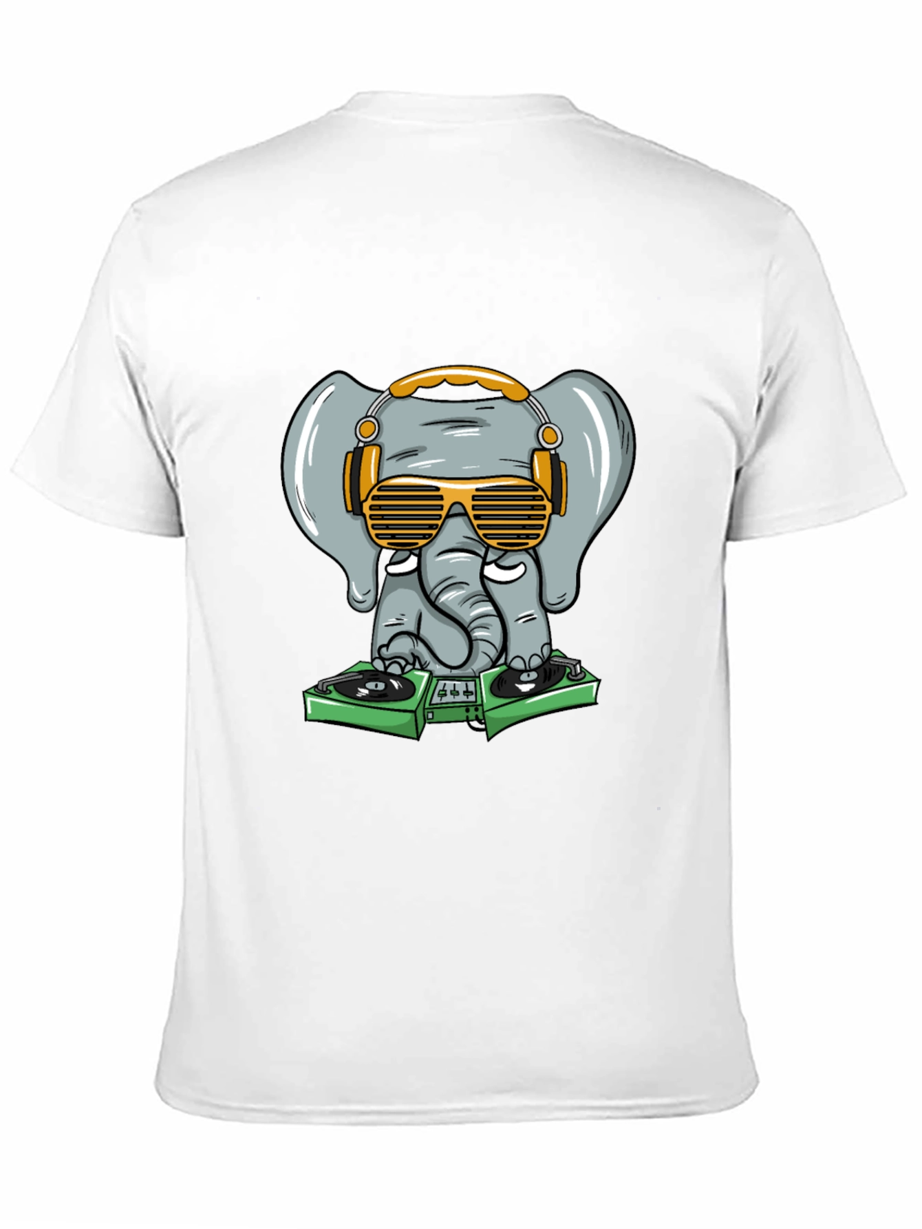 DJ Elephant Graphic Tee - Cool & Fun Design