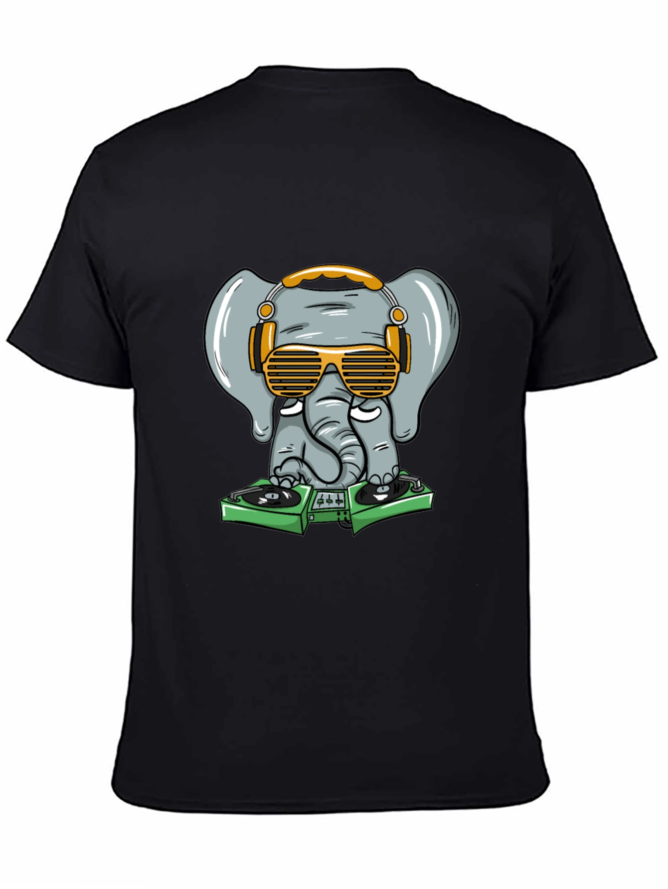 DJ Elephant Graphic Tee - Cool & Fun Design
