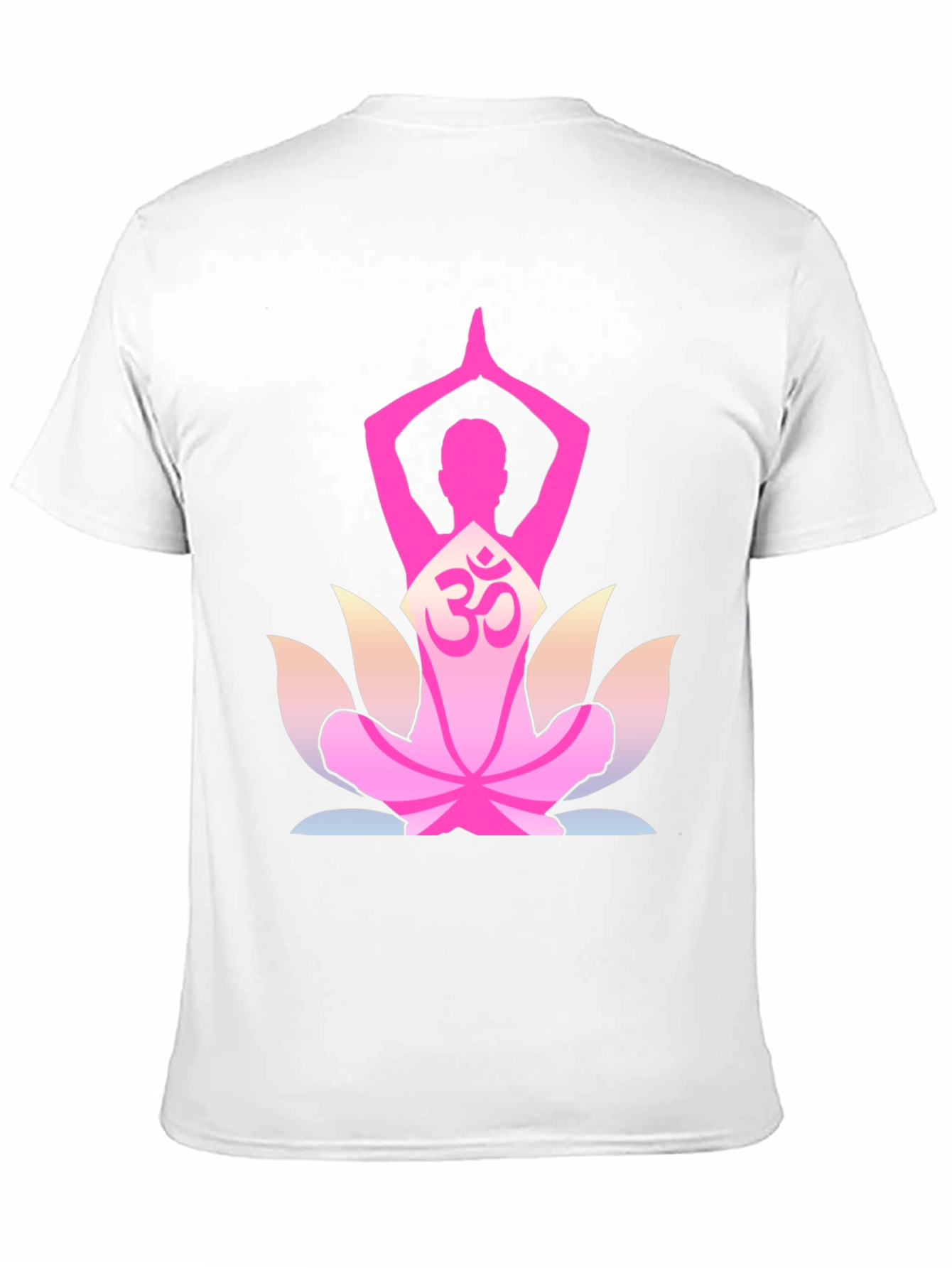 Yoga Om Lotus Flower T-Shirt - Black