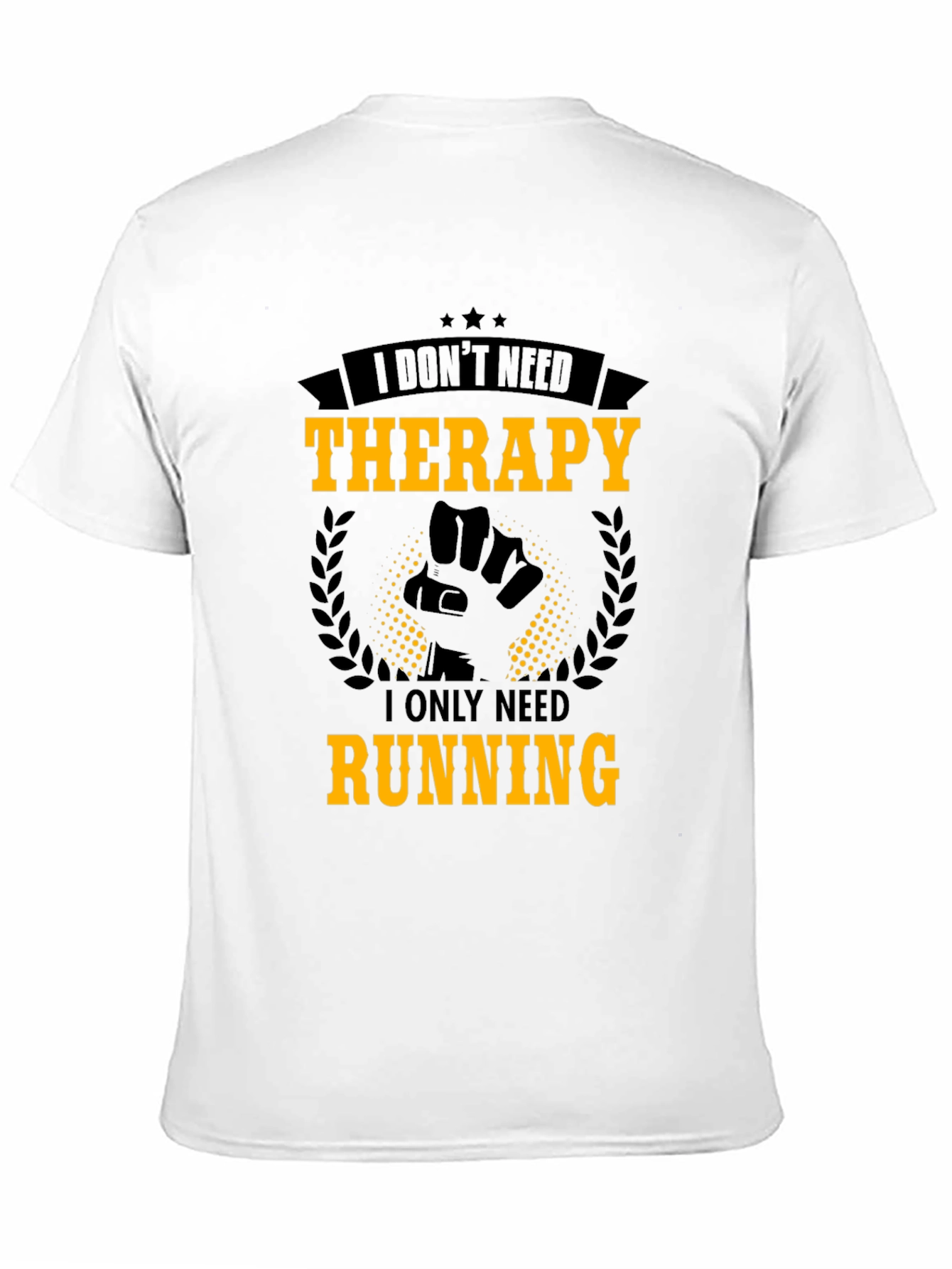 Running Therapy Graphic Tee - Black