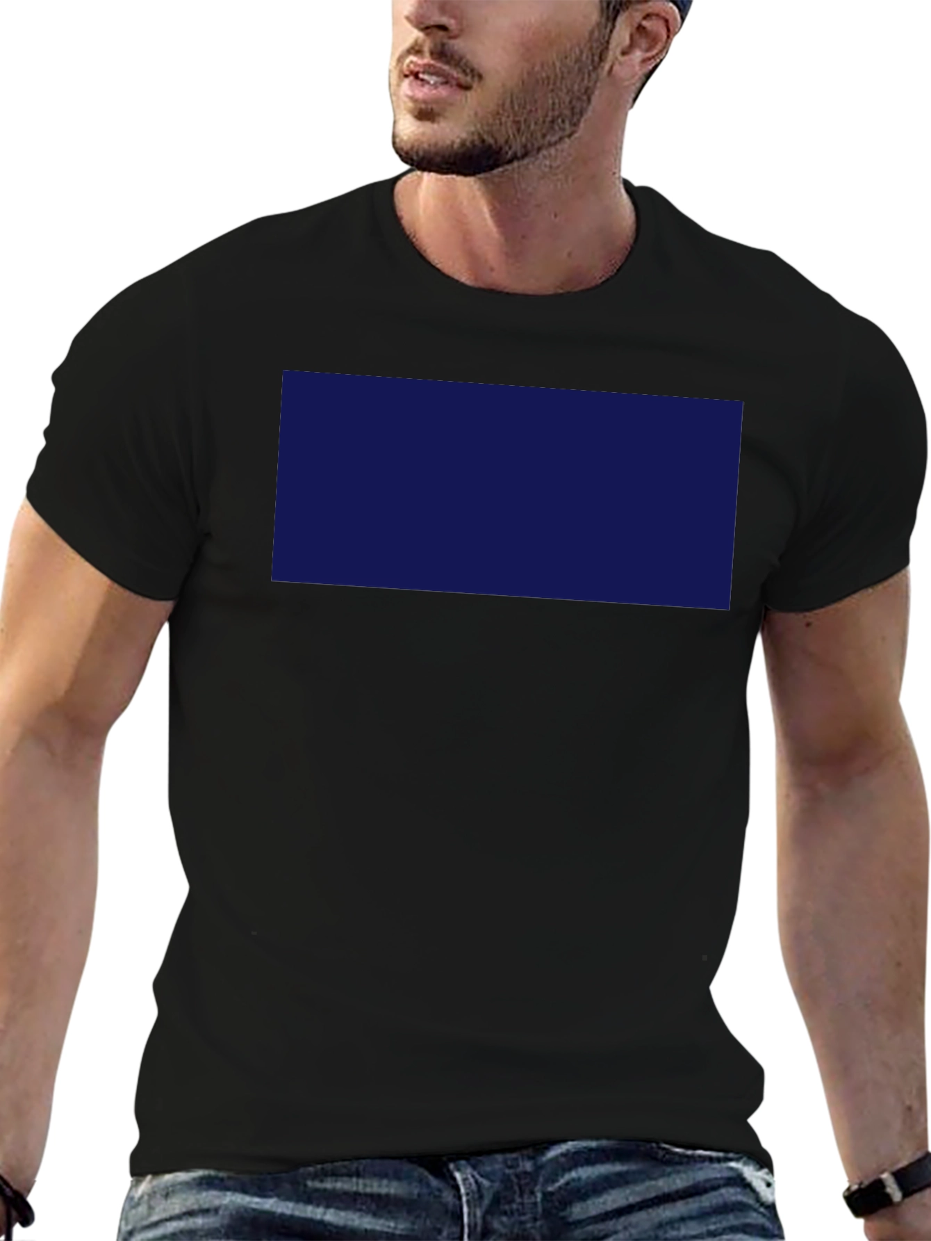 Mens Black Short Sleeve Crew Neck T-Shirt